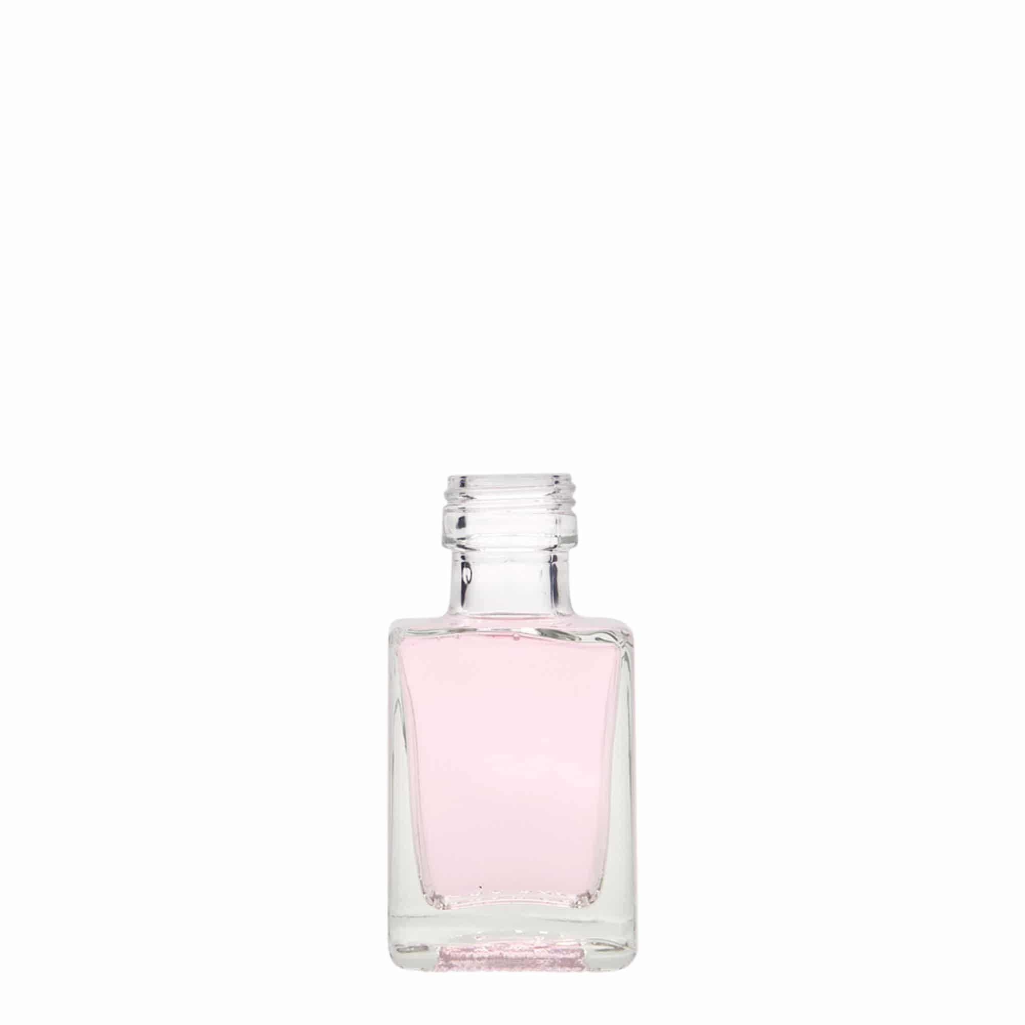 50 ml γυάλινο μπουκάλι 'Cube', τετράγωνο, στόμιο: PP 24