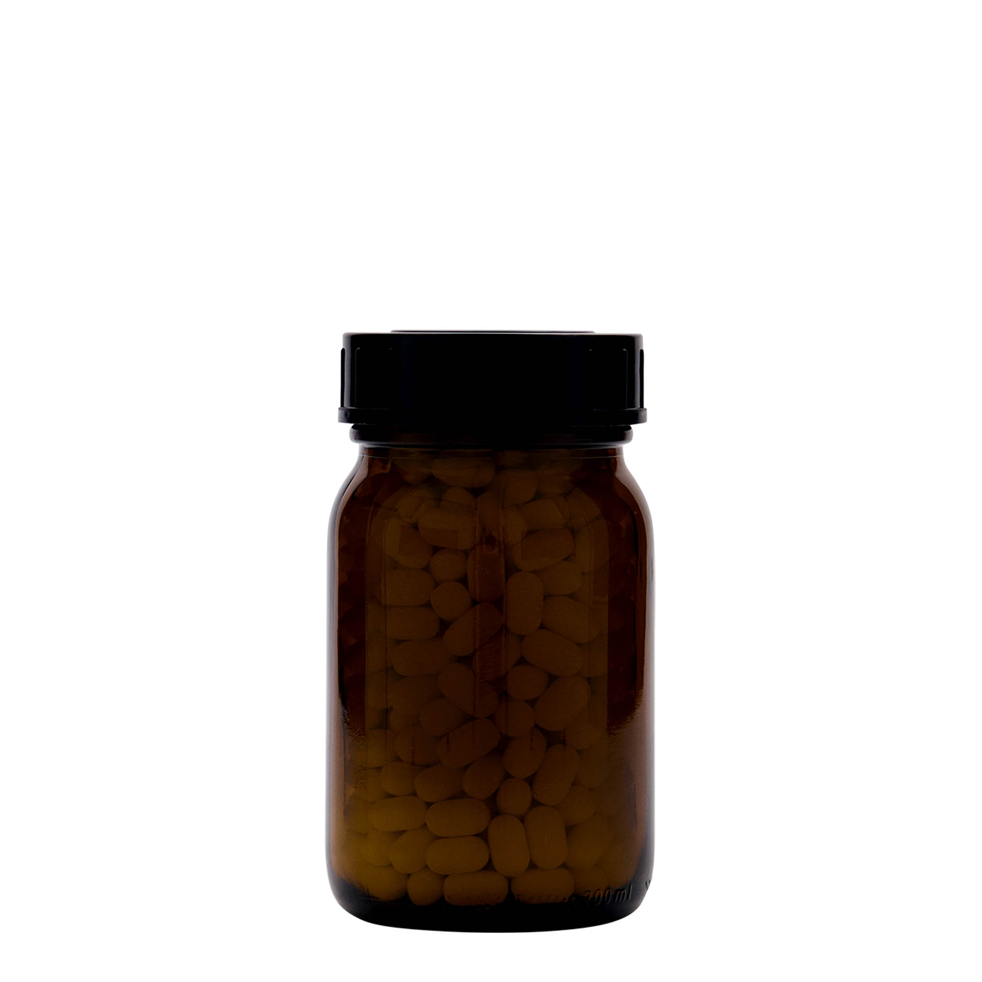 Βάζο με φαρδύ λαιμό 200 ml, καφέ, στόμιο: DIN 55 Βάζο με φαρδύ λαιμό 200 ml, καφέ, στόμιο: DIN 55