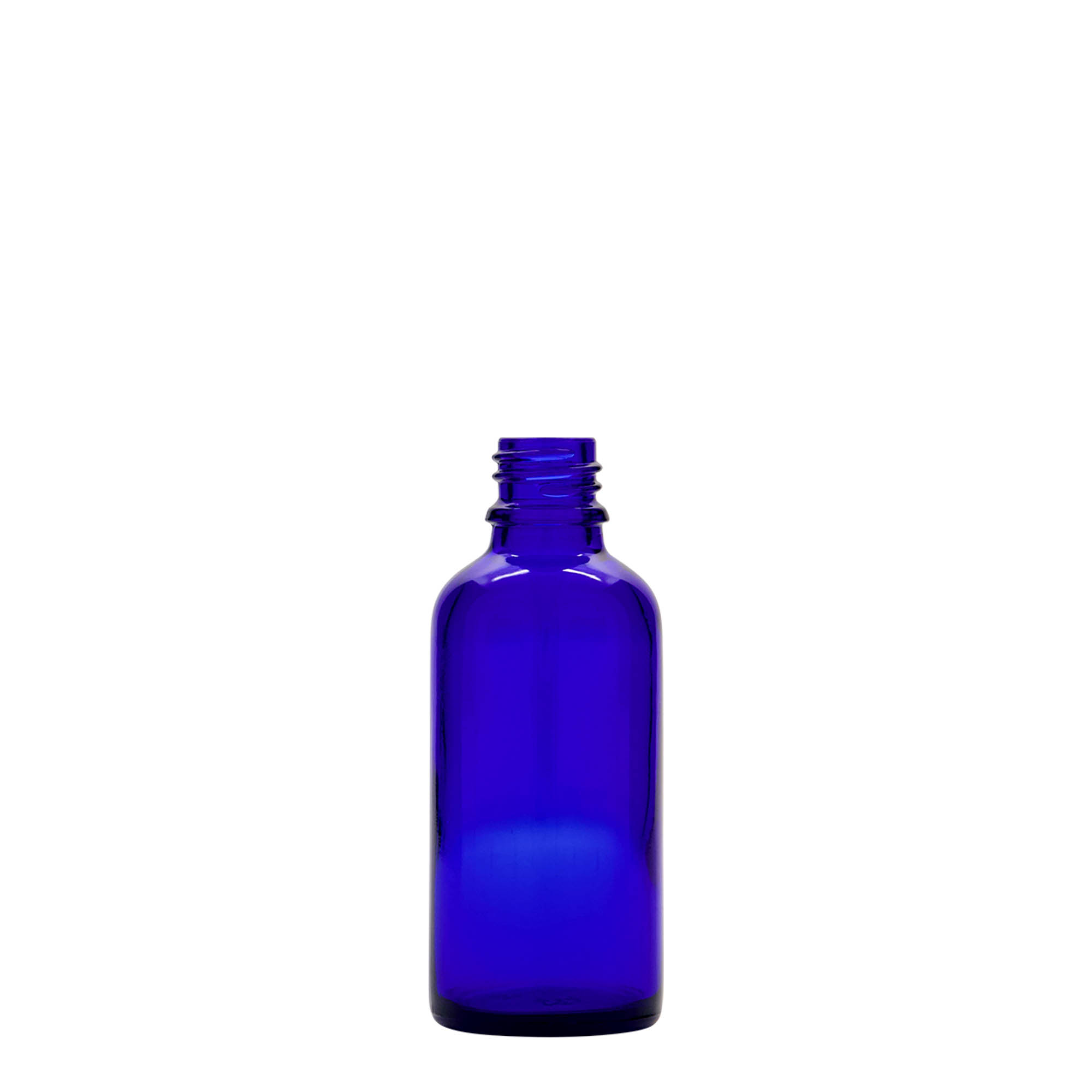 Μπουκάλι ψεκασμού φαρμάκου 50 ml, γυάλινο, μπλε ρουά, στόμιο: DIN 18