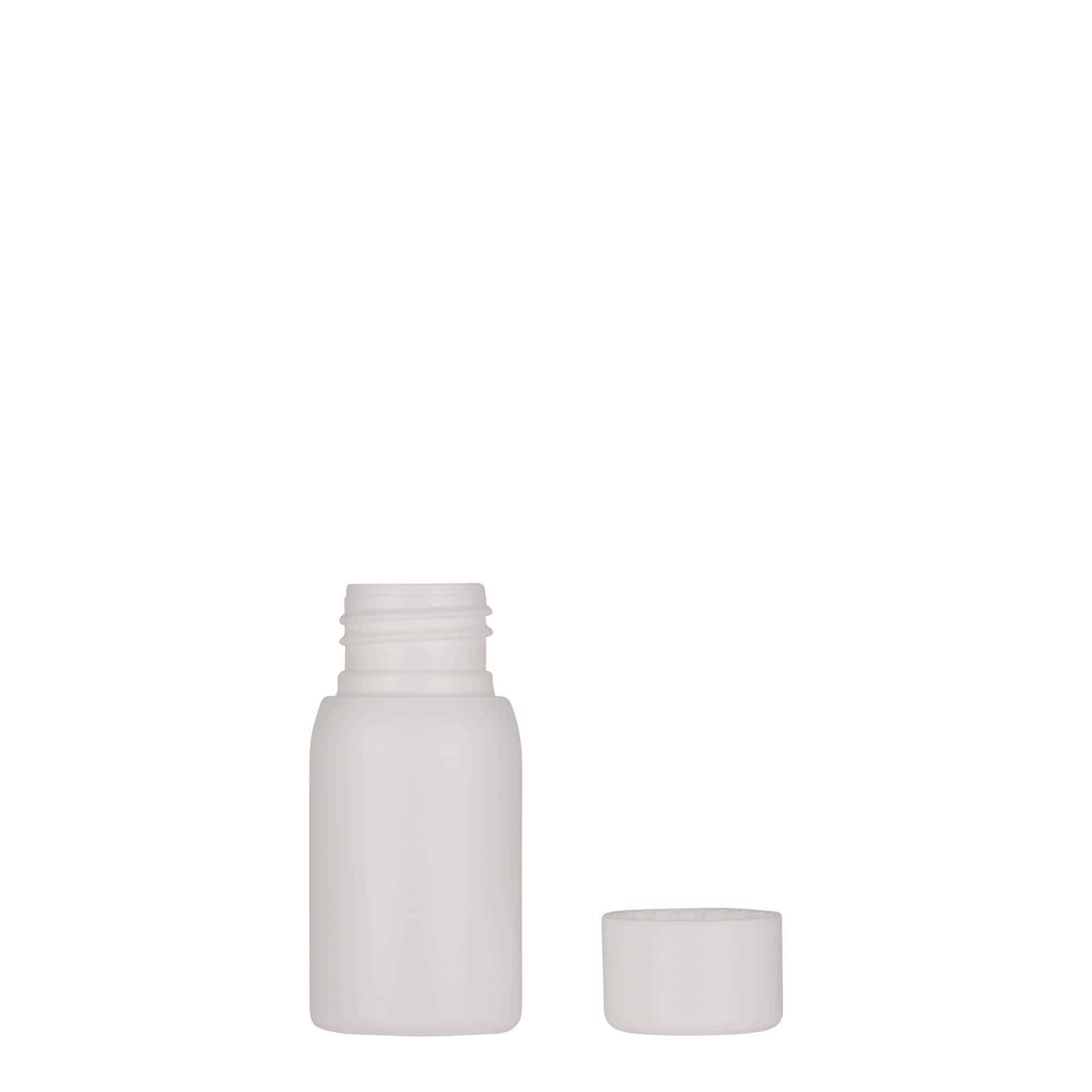 30 ml πλαστικό μπουκάλι 'Tuffy', HDPE, λευκό, στόμιο: 24/410