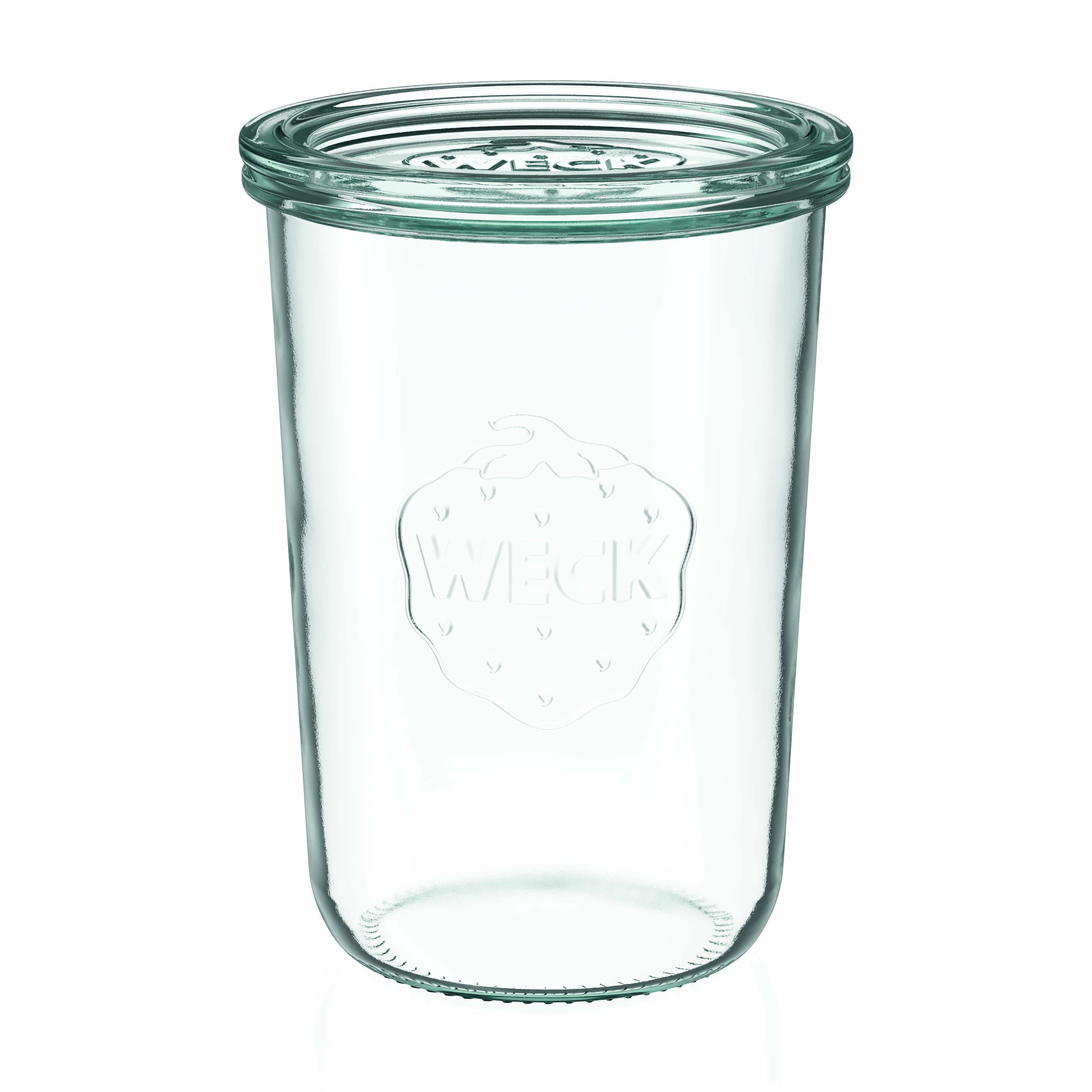 6x Κυλινδρικό βάζο WECK 850 ml με γυάλινο καπάκι RR 100