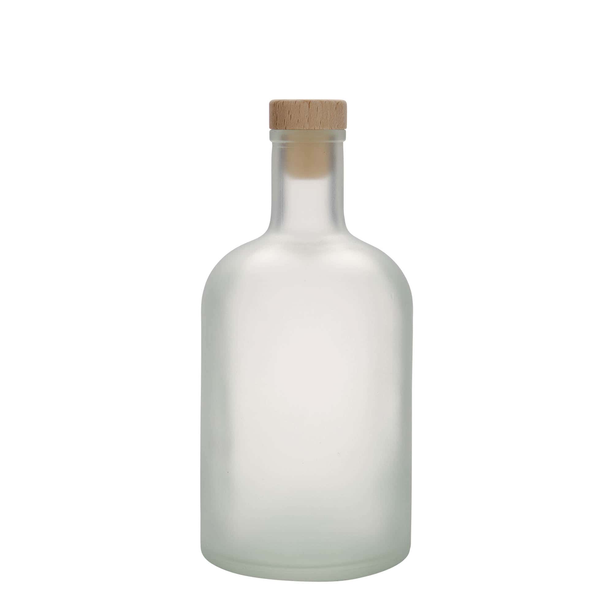 Γυάλινο μπουκάλι 'Gerardino' 700 ml, εφέ του πάγου, στόμιο: φελλός