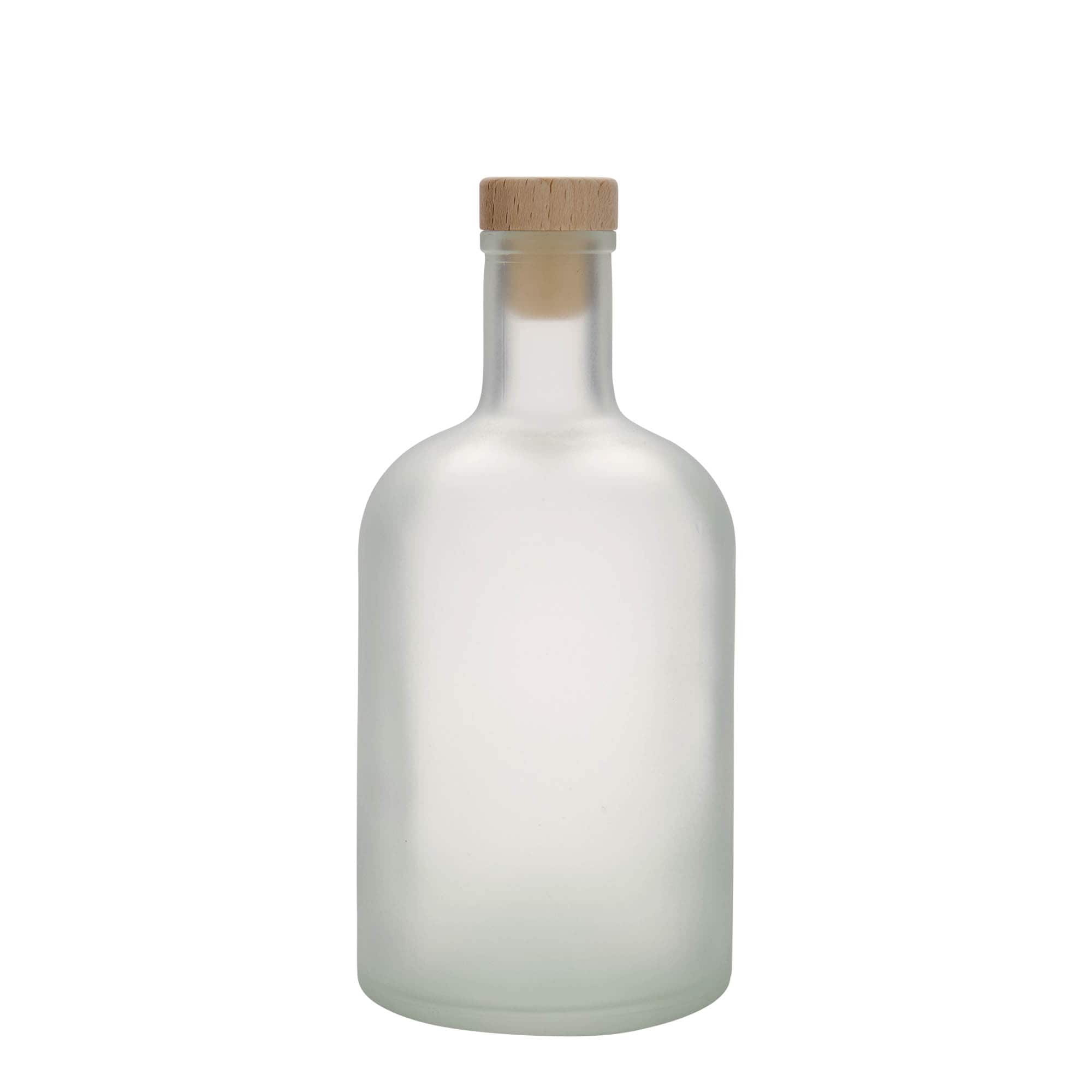 Γυάλινο μπουκάλι 'Gerardino' 700 ml, εφέ του πάγου, στόμιο: φελλός