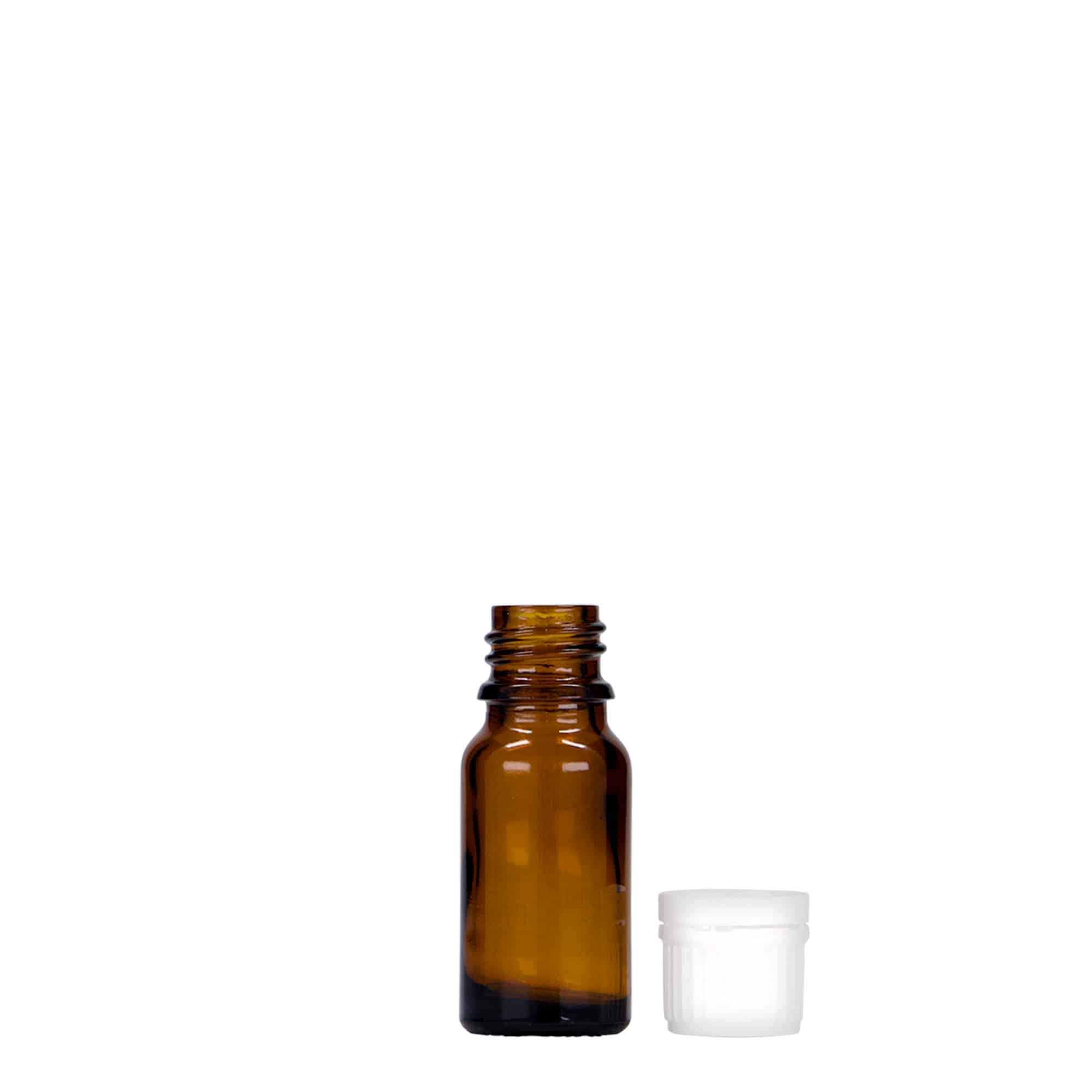 Μπουκάλι φαρμάκου 10 ml, γυάλινο, καφέ, στόμιο: DIN 18