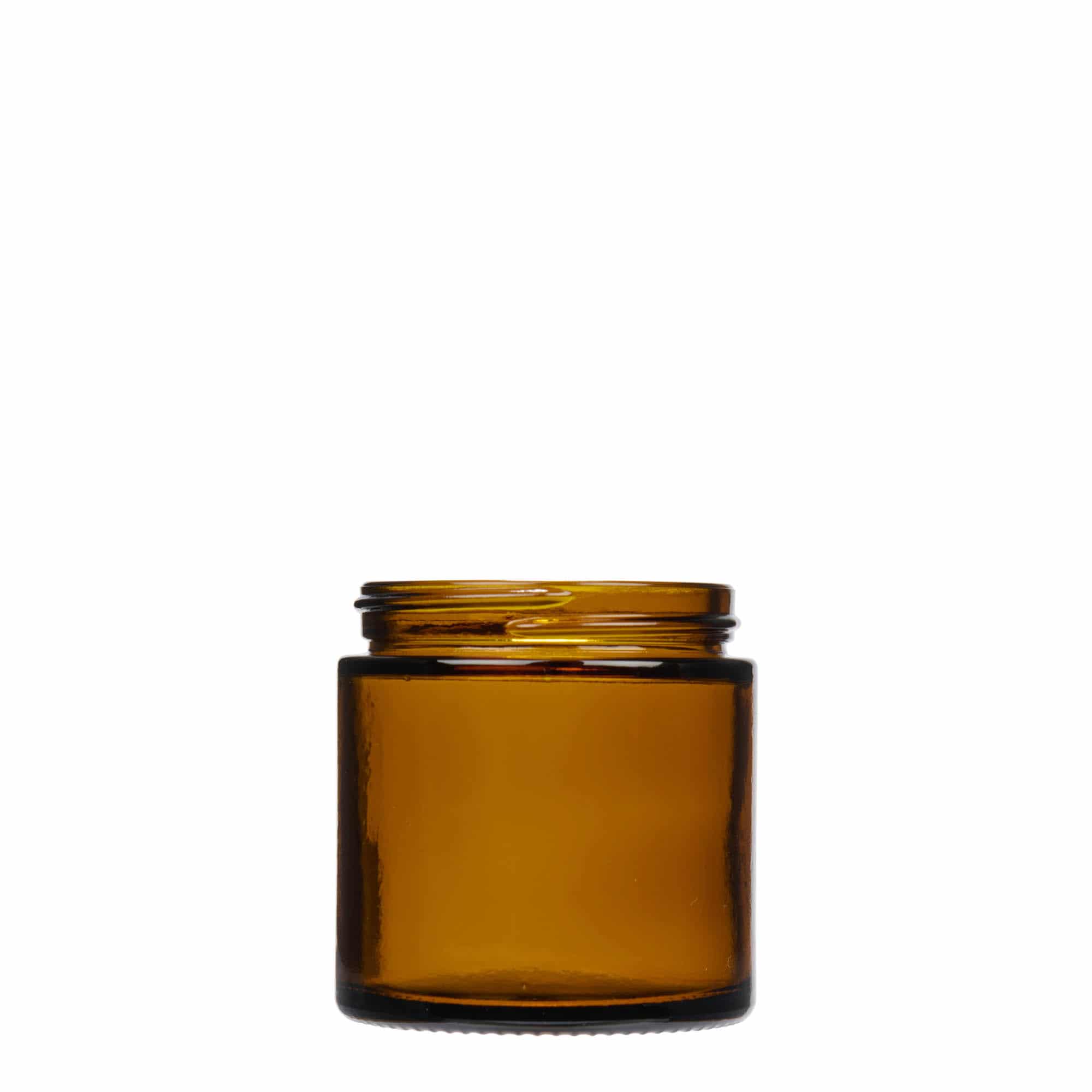Βάζο για καλλυντικά 'Brown Line' 120 ml, γυάλινο, καφέ, στόμιο: βιδωτό πώμα Βάζο για καλλυντικά 'Brown Line' 120 ml, γυάλινο, καφέ, στόμιο: βιδωτό πώμα