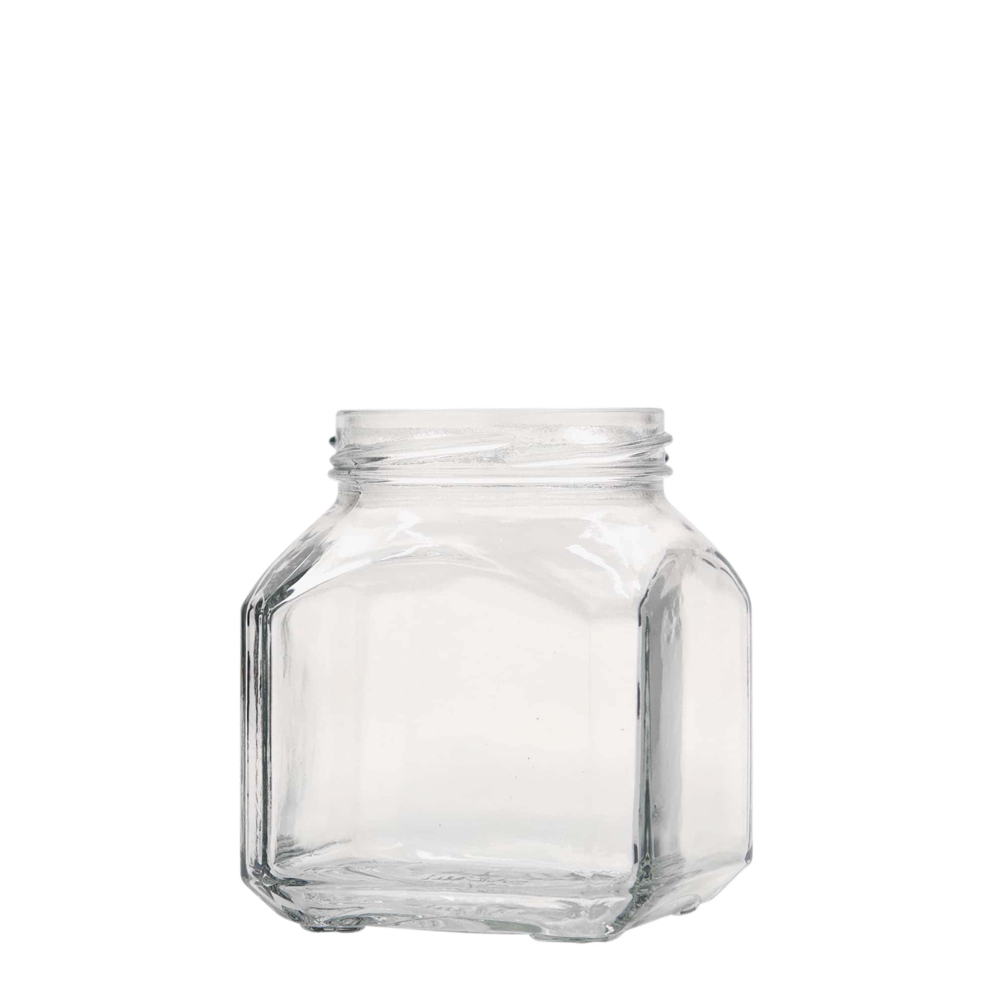 Τετράγωνο βάζο 'Μιλάνο' 314 ml, στόμιο: twist-off (TO 63)