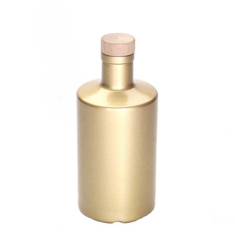Γυάλινο μπουκάλι 'Caroline' 500 ml, χρυσό, στόμιο: φελλός