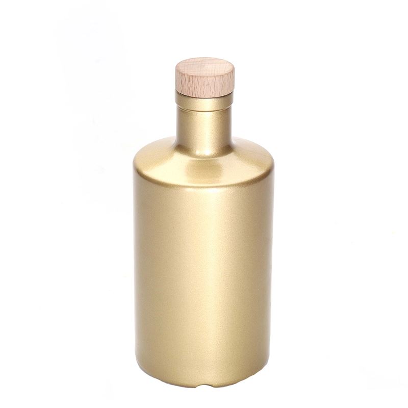 Γυάλινο μπουκάλι 'Caroline' 500 ml, χρυσό, στόμιο: φελλός