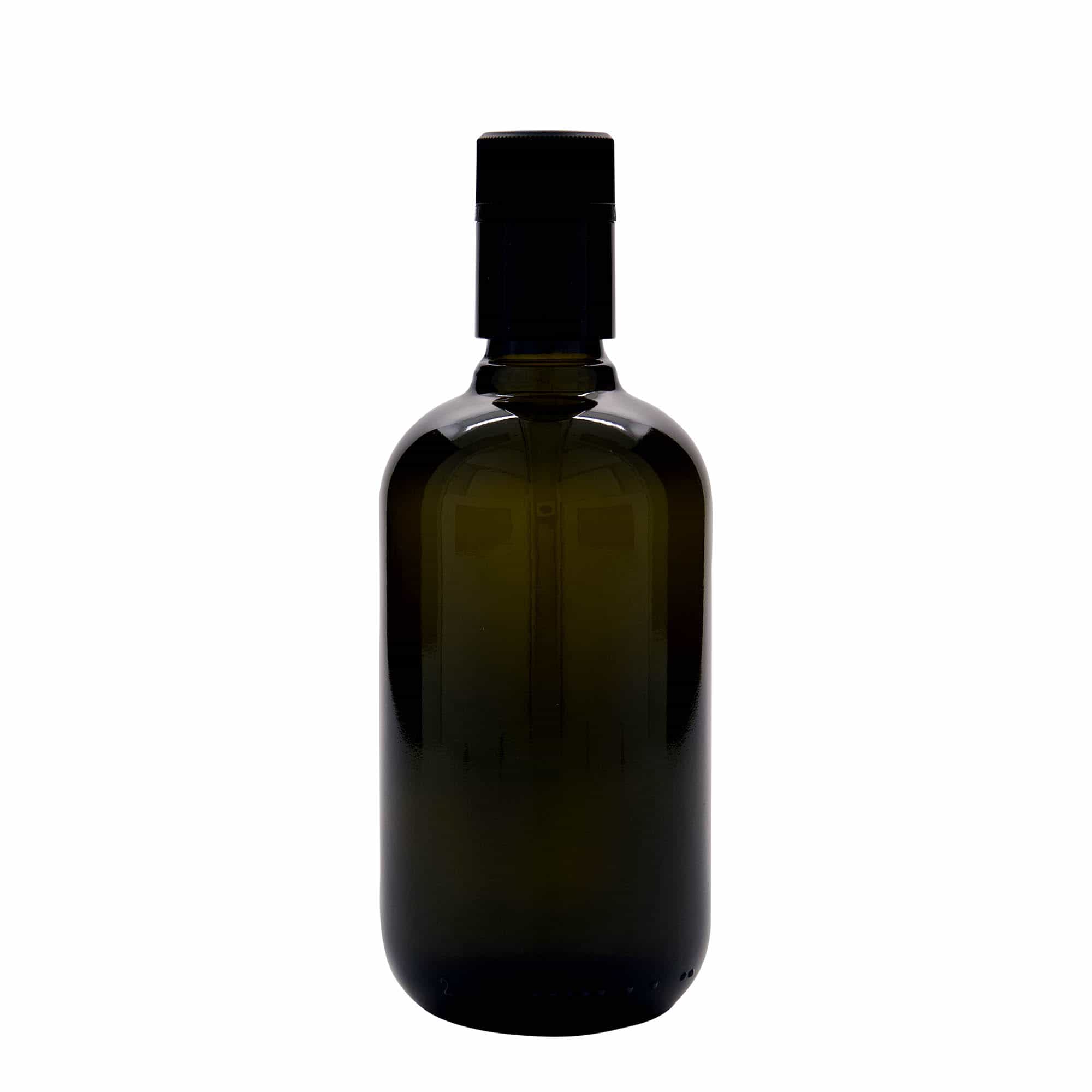Μπουκάλι για ξίδι/λάδι 'Biolio' 500 ml, γυάλινο, πράσινο αντικέ, στόμιο: DOP