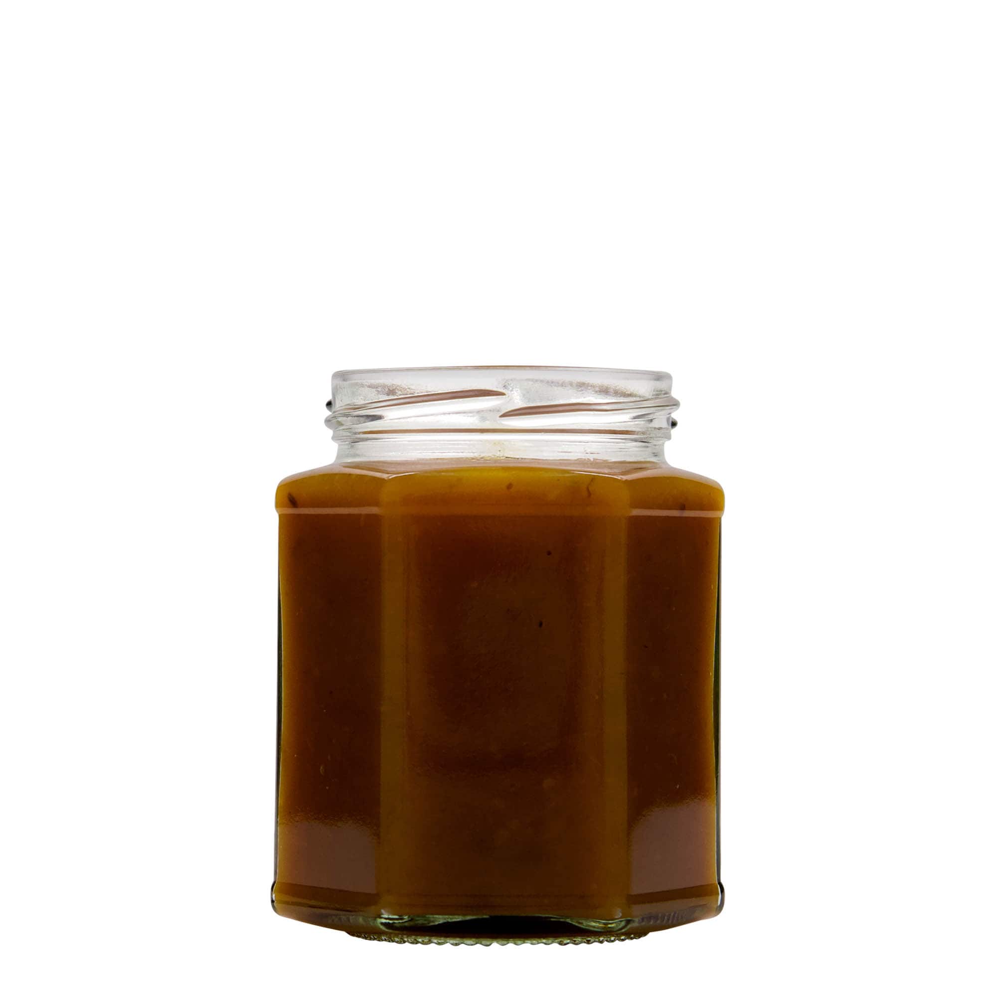 Εξάγωνο βάζο 324 ml, στόμιο: twist-off (TO 66) Εξάγωνο βάζο 324 ml, στόμιο: twist-off (TO 66)