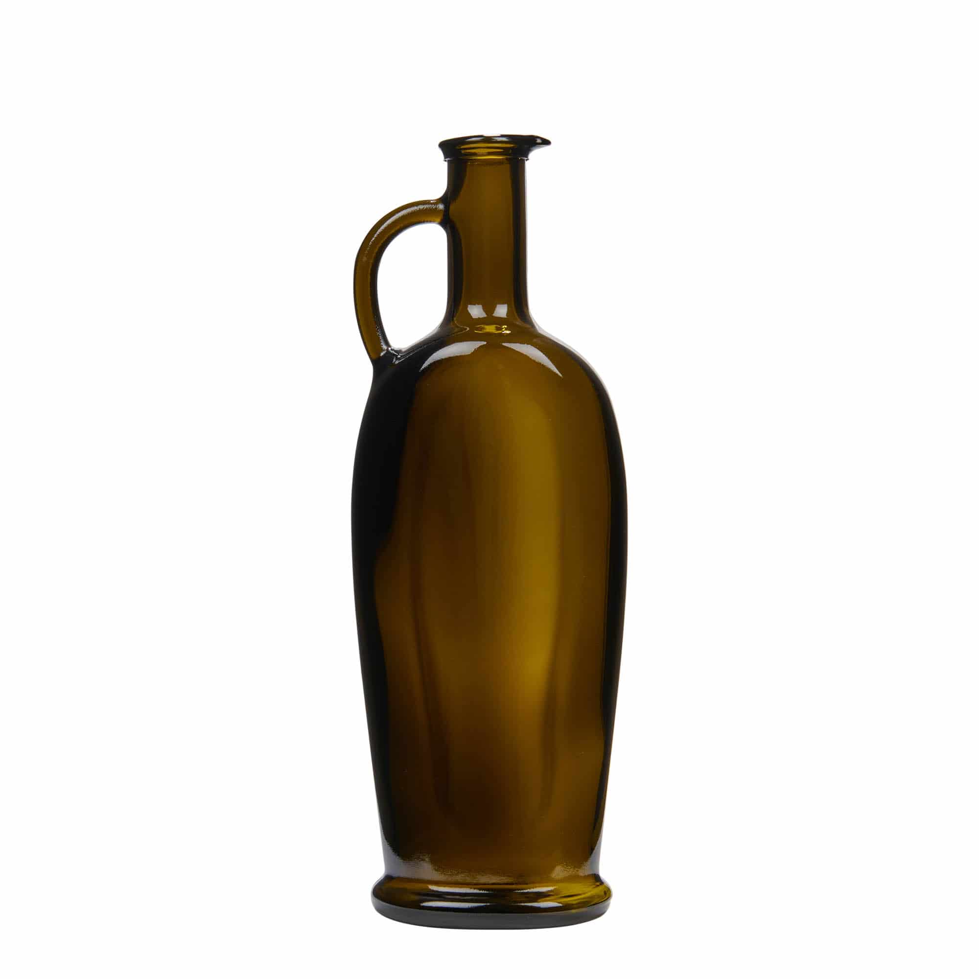 Γυάλινο μπουκάλι 'Eleganta' 500 ml, οβάλ, πράσινο αντικέ, στόμιο: φελλός Γυάλινο μπουκάλι 'Eleganta' 500 ml, οβάλ, πράσινο αντικέ, στόμιο: φελλός
