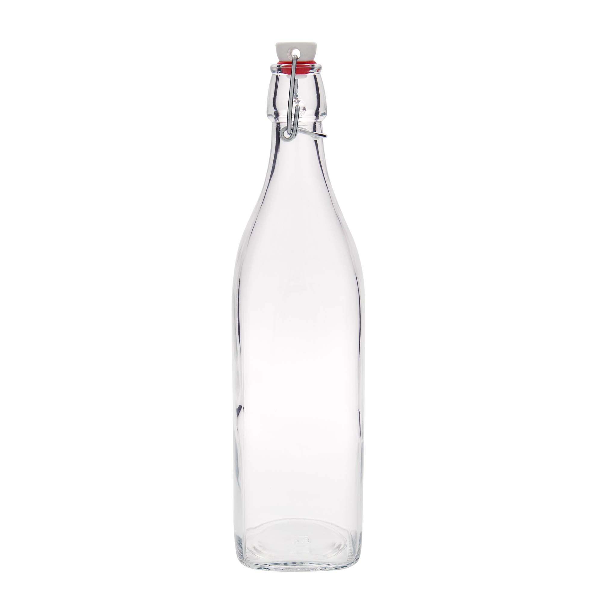Γυάλινο μπουκάλι 'Swing' 1.000 ml, τετράγωνο, στόμιο: μηχανικό πώμα Γυάλινο μπουκάλι 'Swing' 1.000 ml, τετράγωνο, στόμιο: μηχανικό πώμα