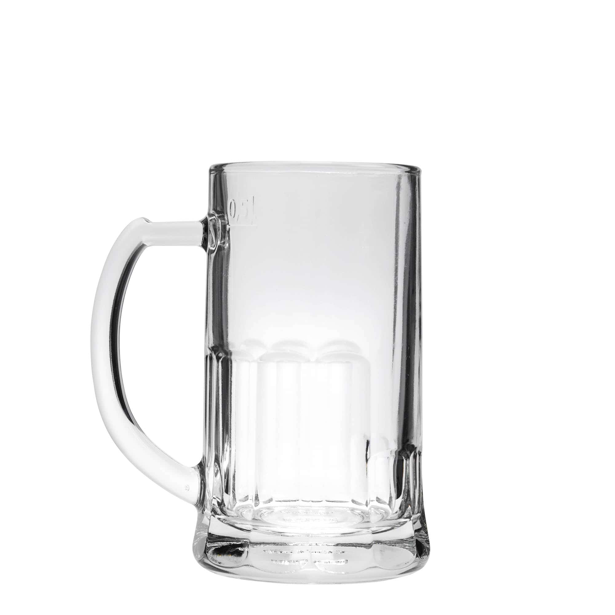 Ποτήρι μπύρας με χερούλι 'Ευρώπη' 500 ml, γυάλινο