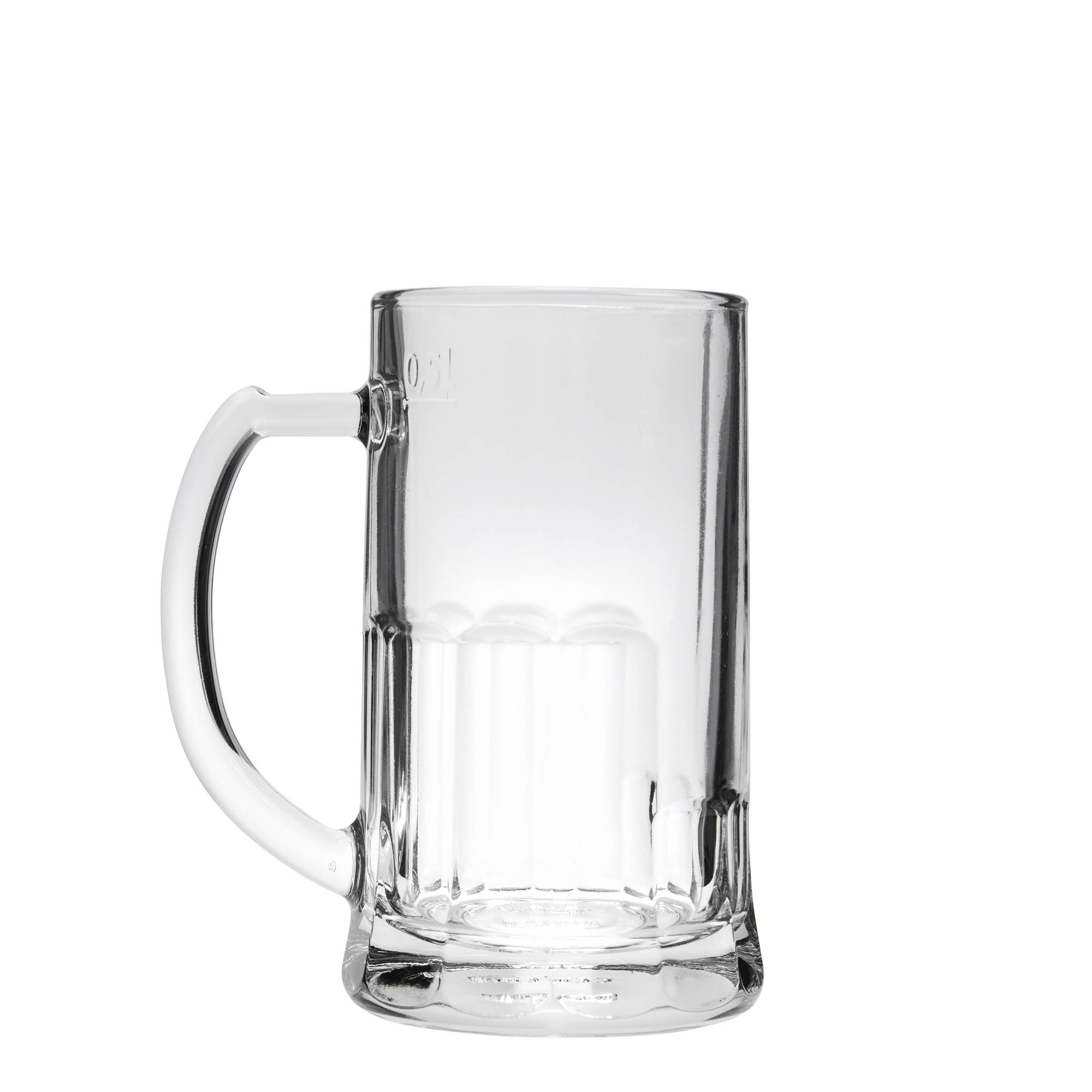 Ποτήρι μπύρας με χερούλι 'Ευρώπη' 500 ml, γυάλινο