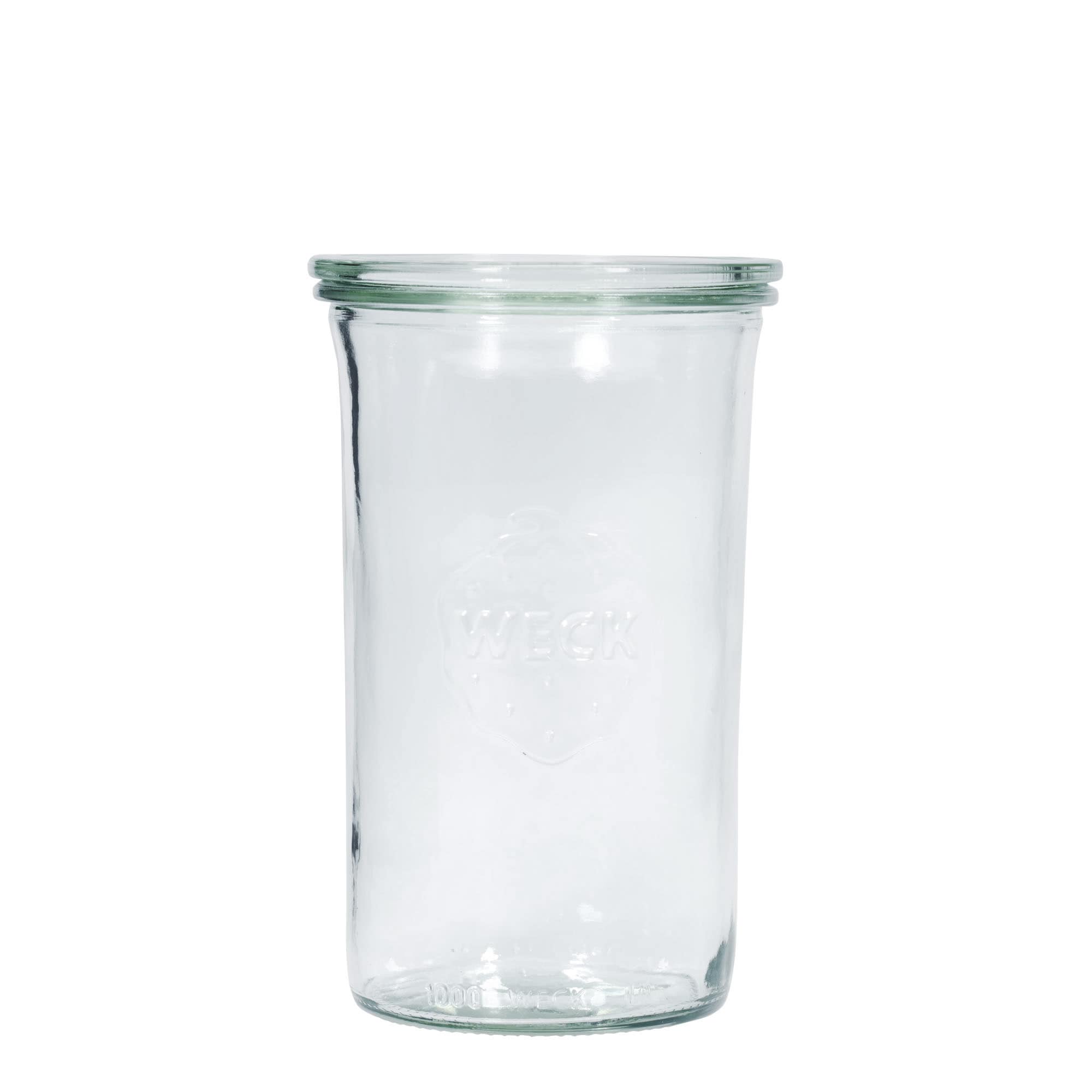 Κυλινδρικό βάζο WECK 1.000 ml, στόμιο: στρογγυλεμένο χείλος