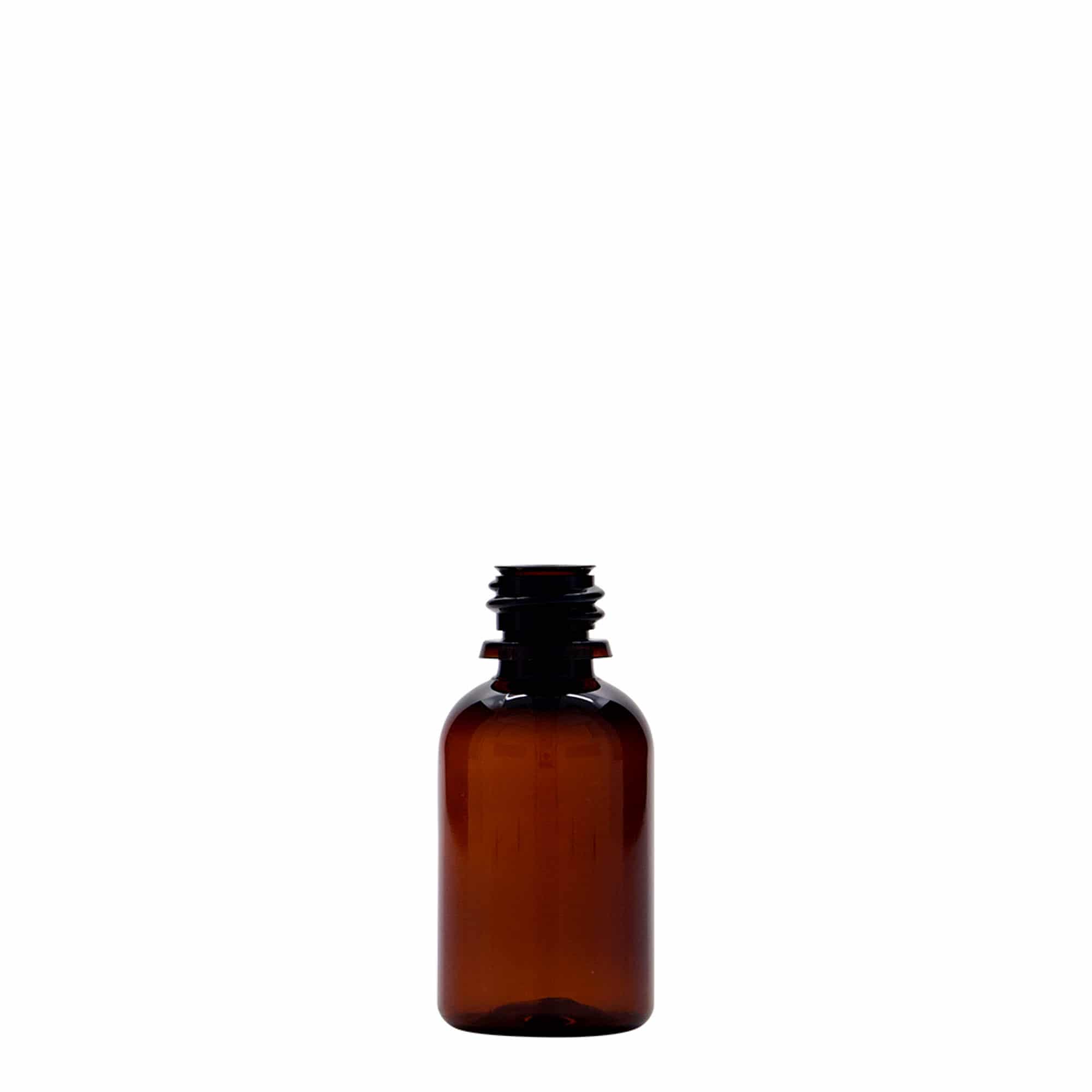 30 ml φιαλίδιο PET ιατρικού τύπου 'Easy Living', καφέ, πλαστικό, στόμιο: DIN 18