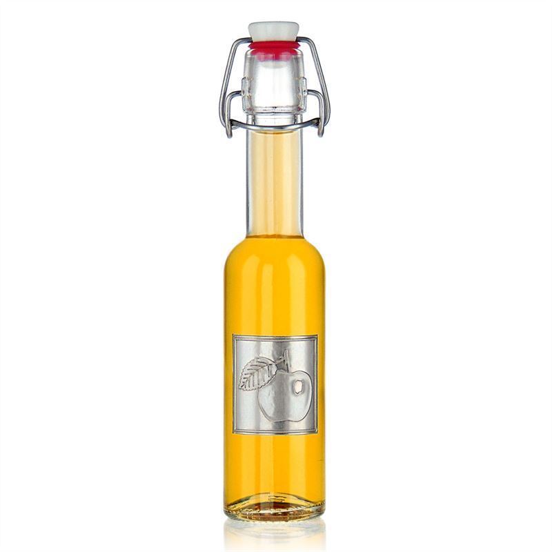 Μεταλλική ετικέτα 'Μήλο', τετράγωνη, μεταλλική, ασημί Μεταλλική ετικέτα 'Μήλο', τετράγωνη, μεταλλική, ασημί