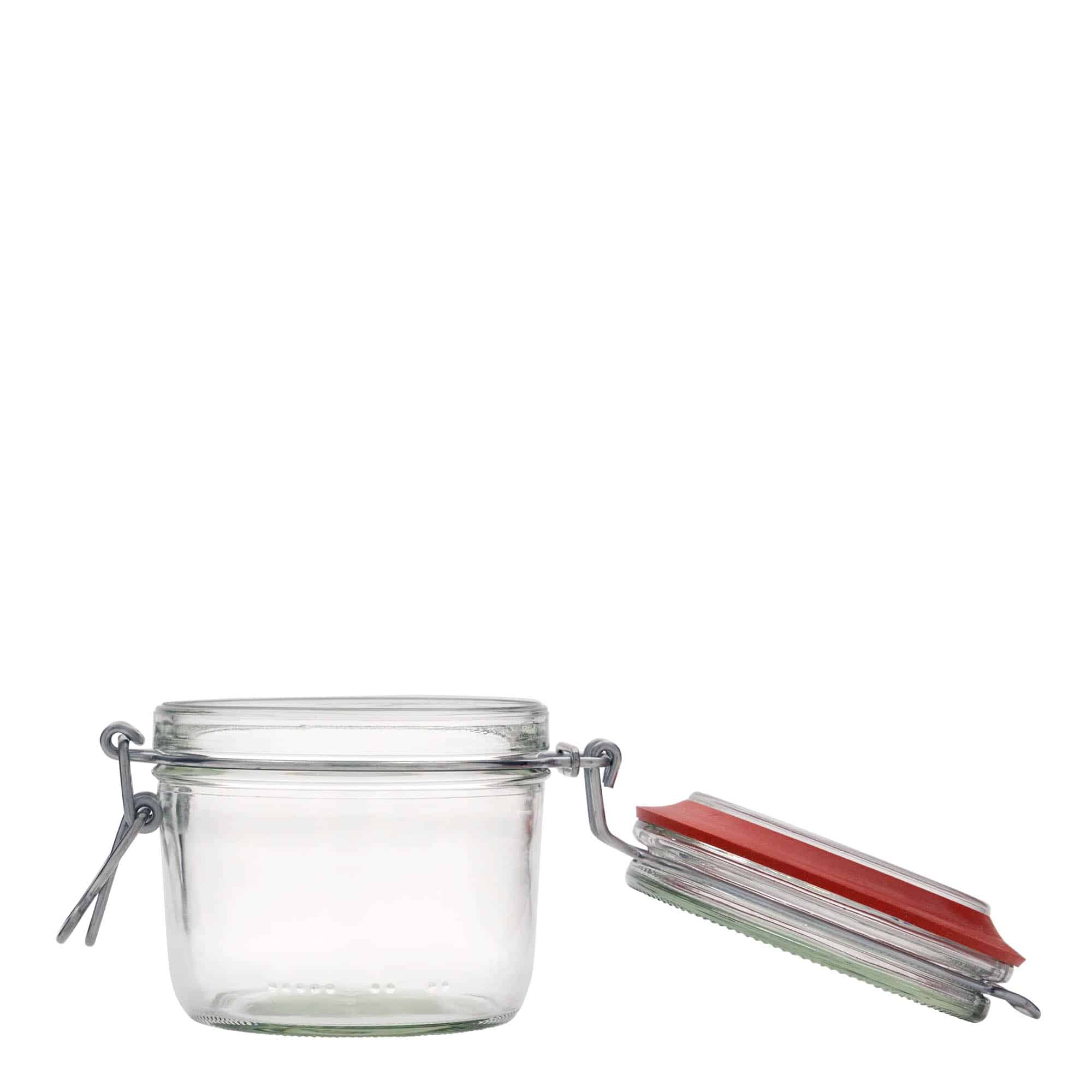 Βάζο με καπάκι με κλιπ με επίπεδο στόμιο 400 ml, στόμιο: καπάκι με κλιπ