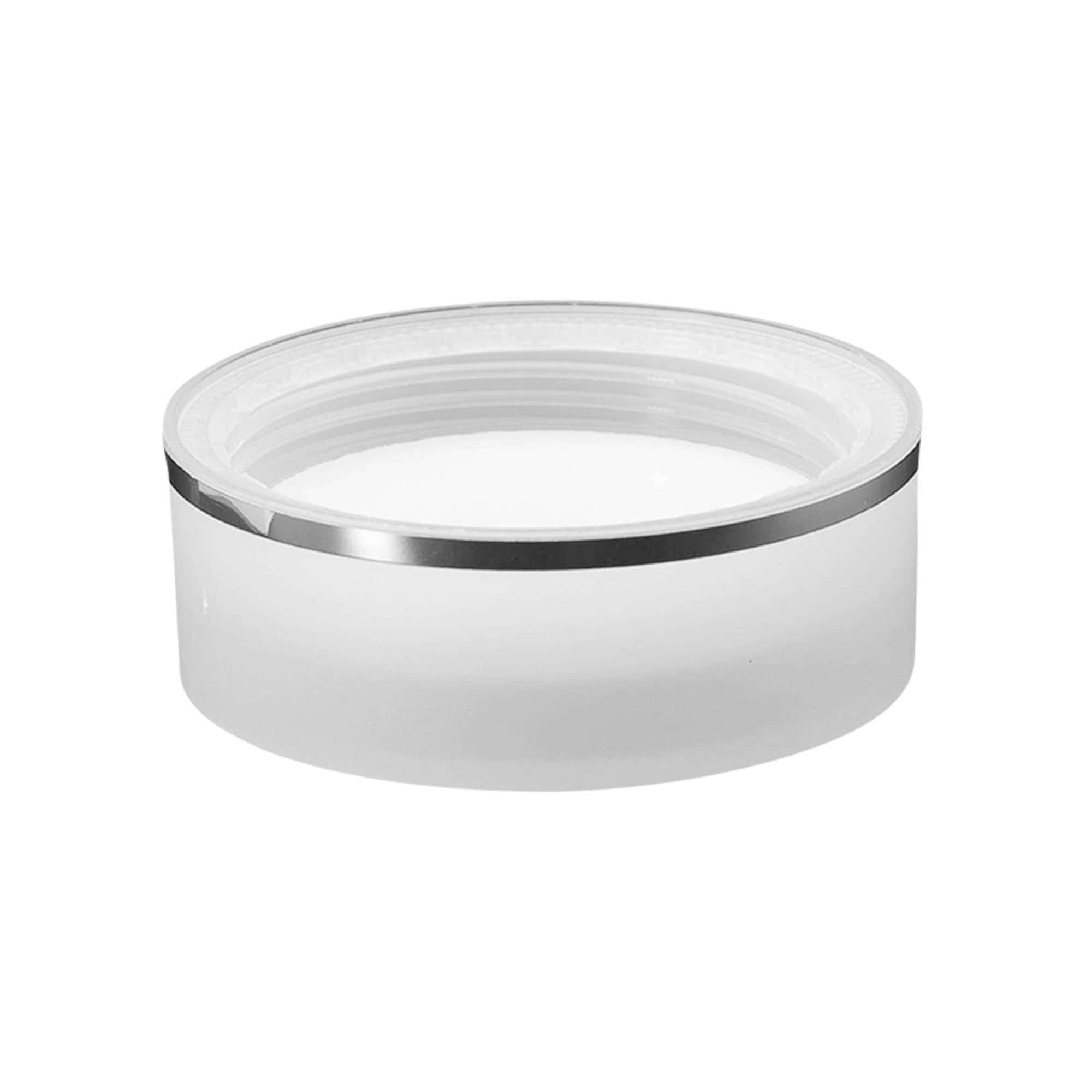 Βιδωτό πώμα 'Clear/Platin Edition', πλαστικό PP, λευκό, για στόμιο: 53/2P