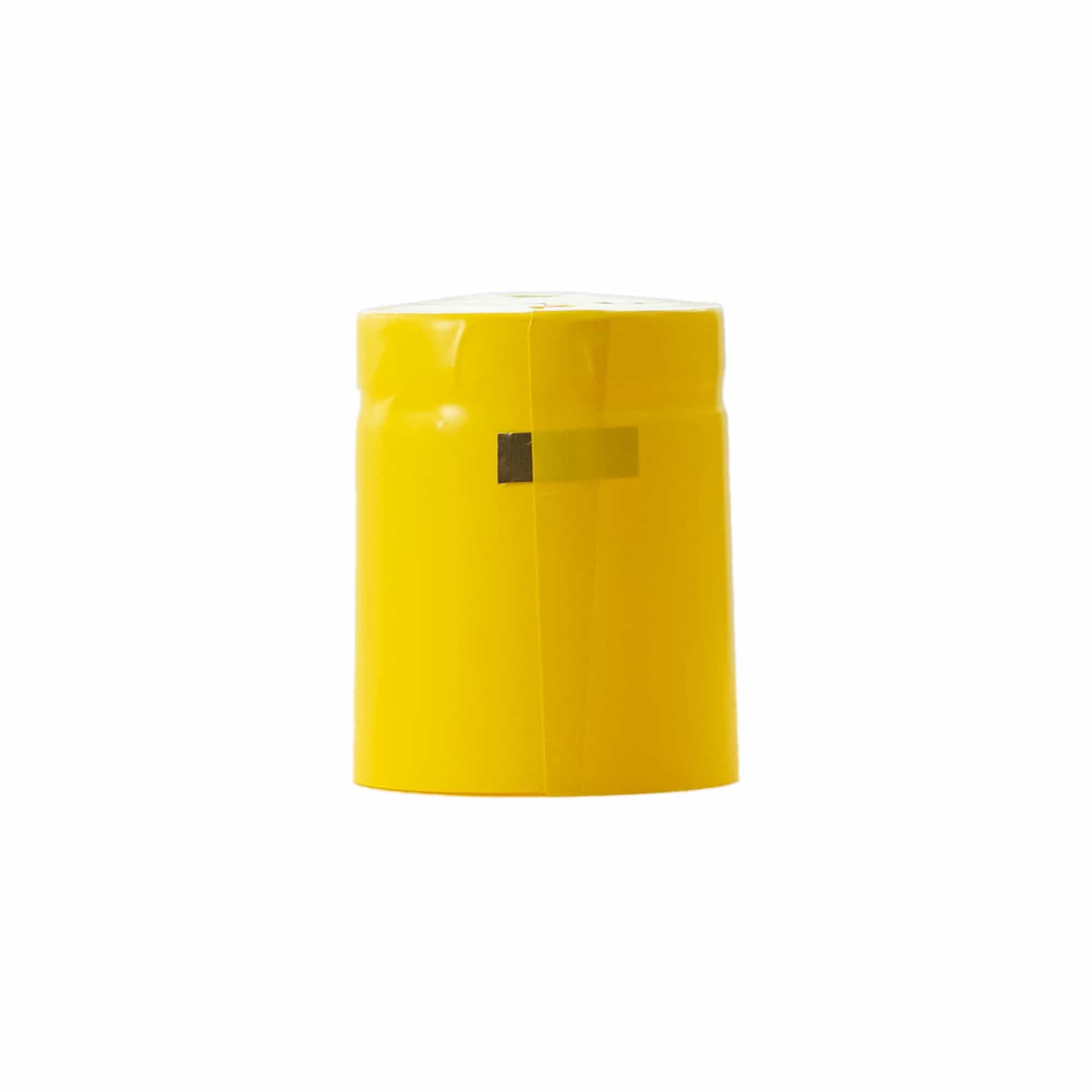 Θερμοσυρρικνούμενη κάψουλα 32x41, πλαστικό PVC, κίτρινη Θερμοσυρρικνούμενη κάψουλα 32x41, πλαστικό PVC, κίτρινη