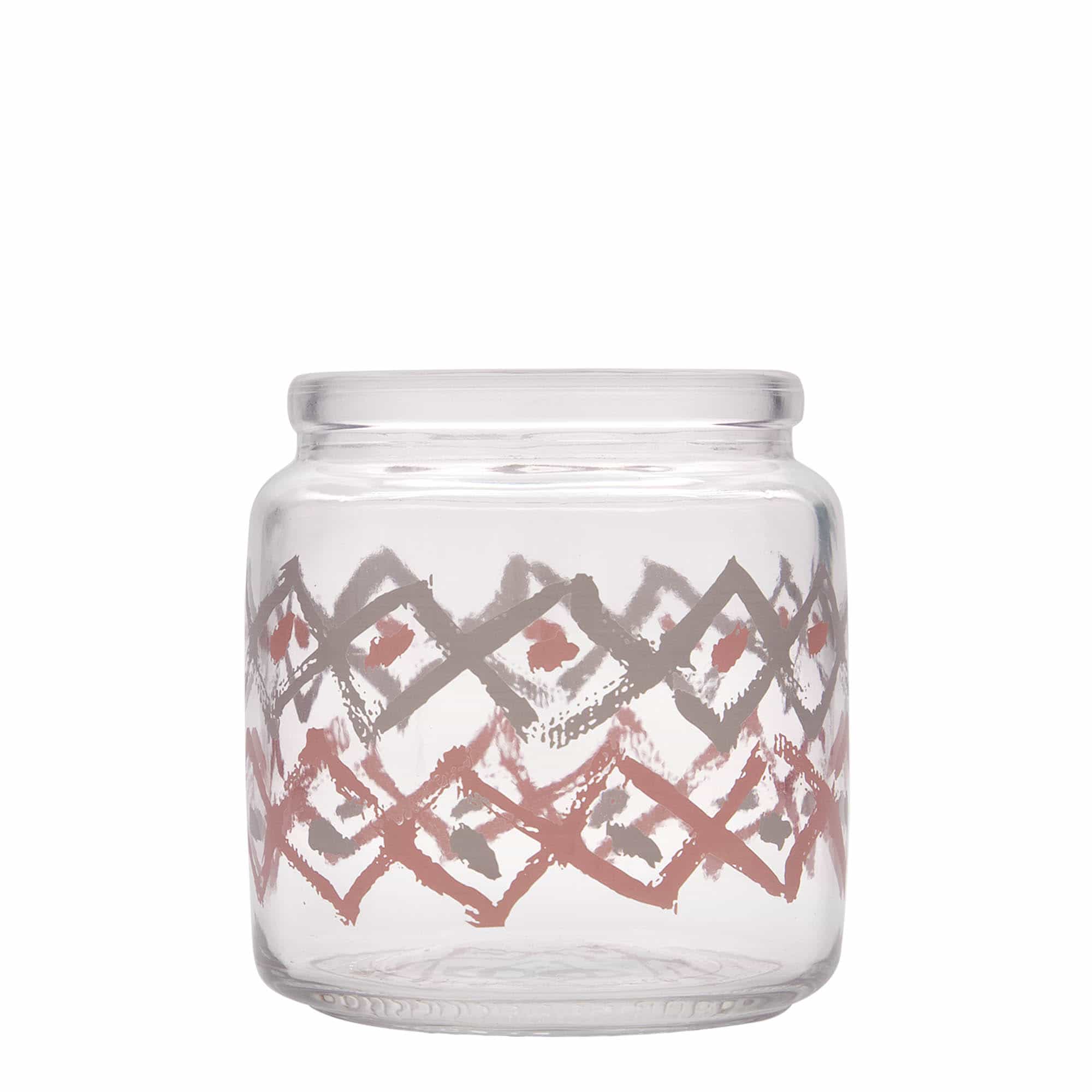 Βάζο με πώμα από φελλό 'Giara' 750 ml, σχέδιο: Manolibera rosa, στόμιο: φελλός