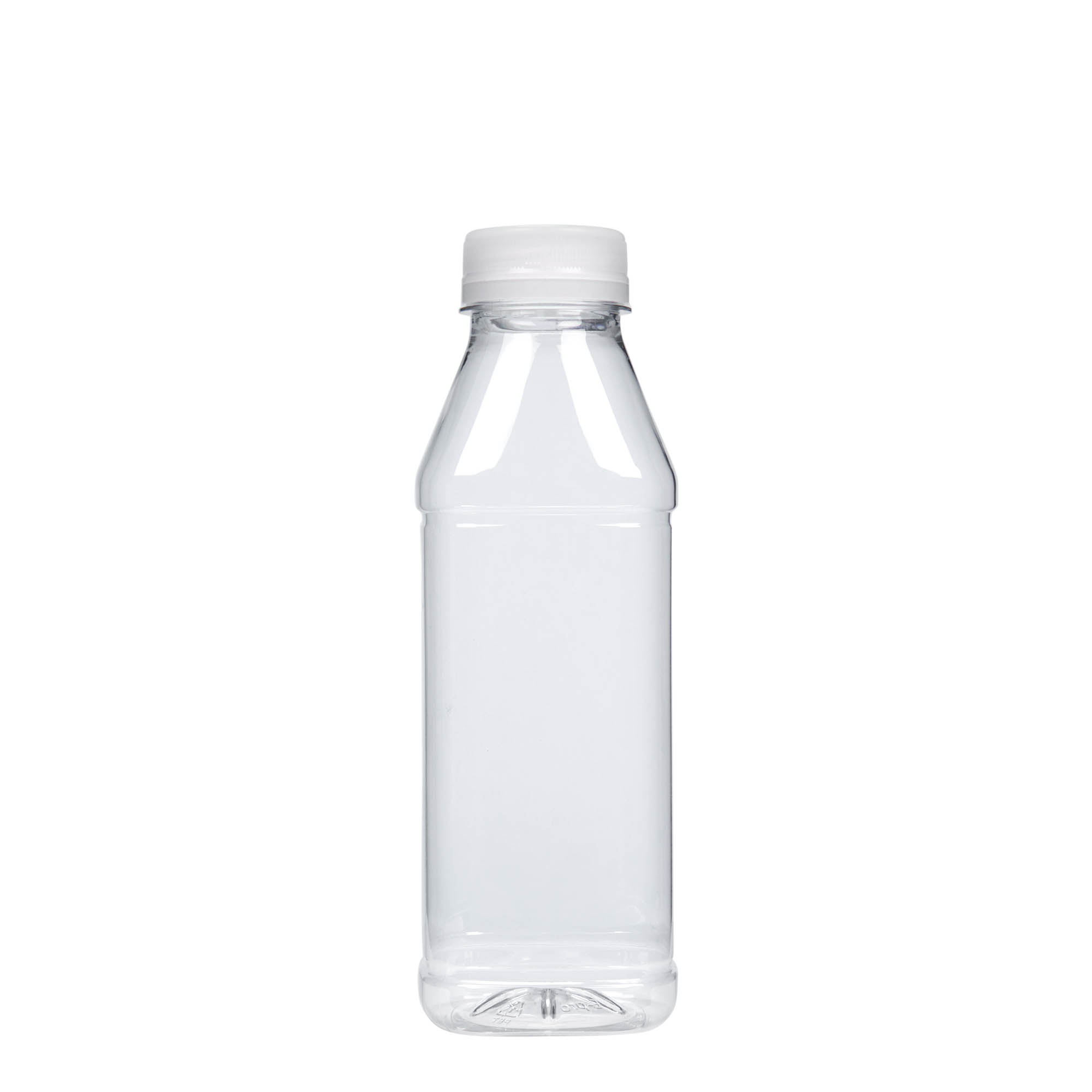 Μπουκάλι PET 'Milk and Juice Carré' 500 ml, τετράγωνο, πλαστικό, στόμιο: 38 mm Μπουκάλι PET 'Milk and Juice Carré' 500 ml, τετράγωνο, πλαστικό, στόμιο: 38 mm