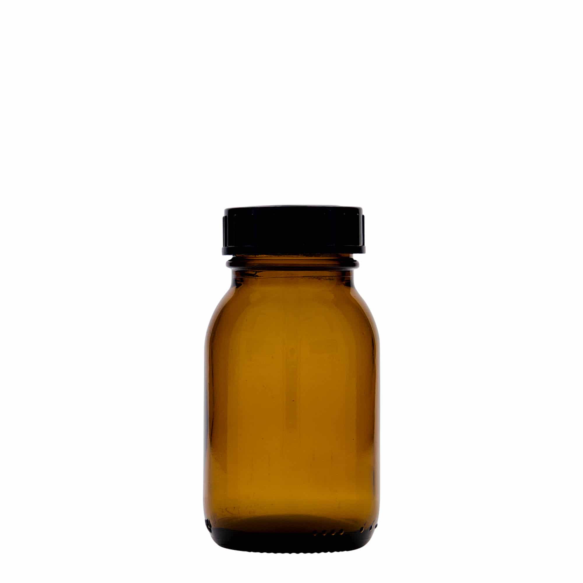 Βάζο με φαρδύ λαιμό 125 ml, καφέ, στόμιο: DIN 40