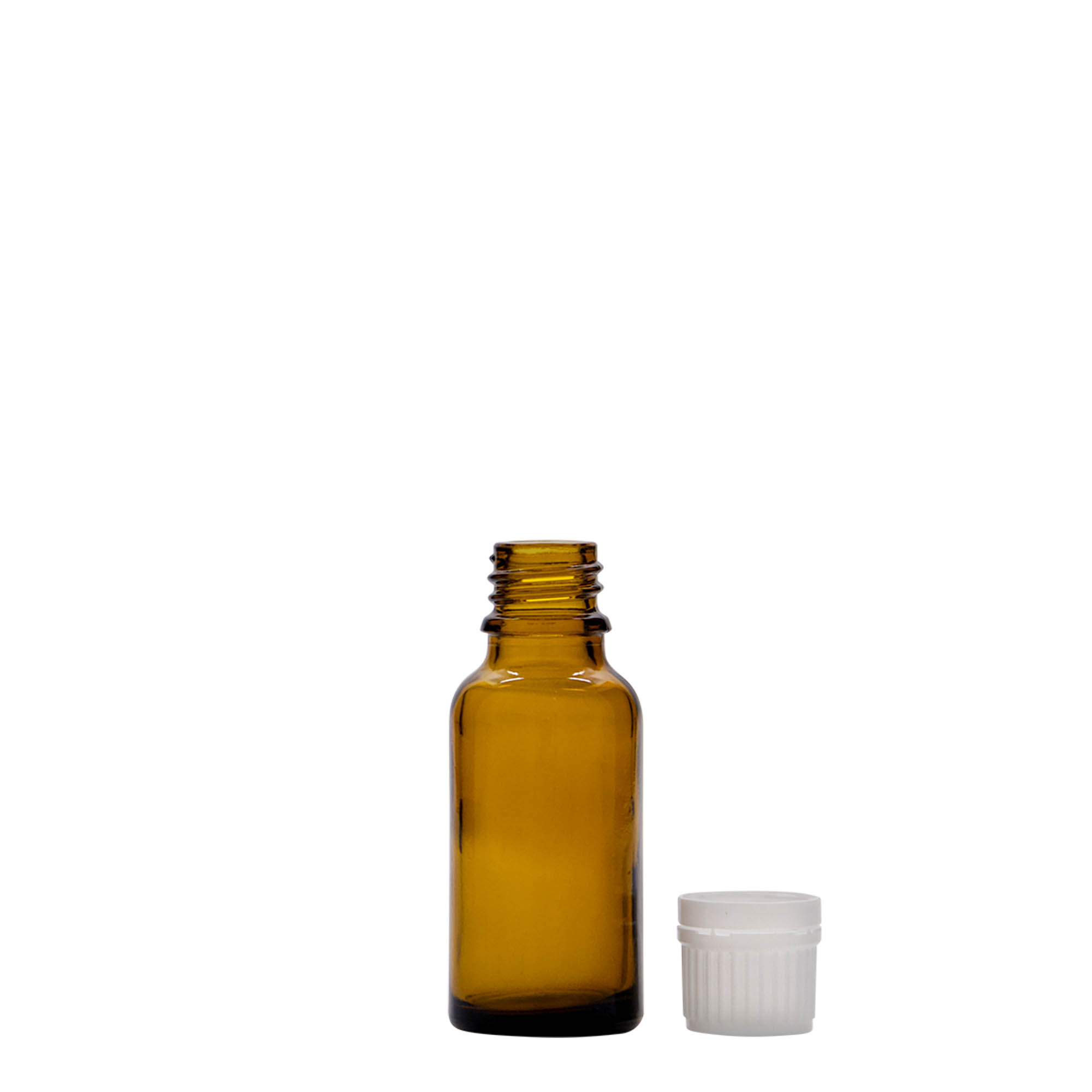 Μπουκάλι φαρμάκου 20 ml, γυάλινο, καφέ, στόμιο: DIN 18