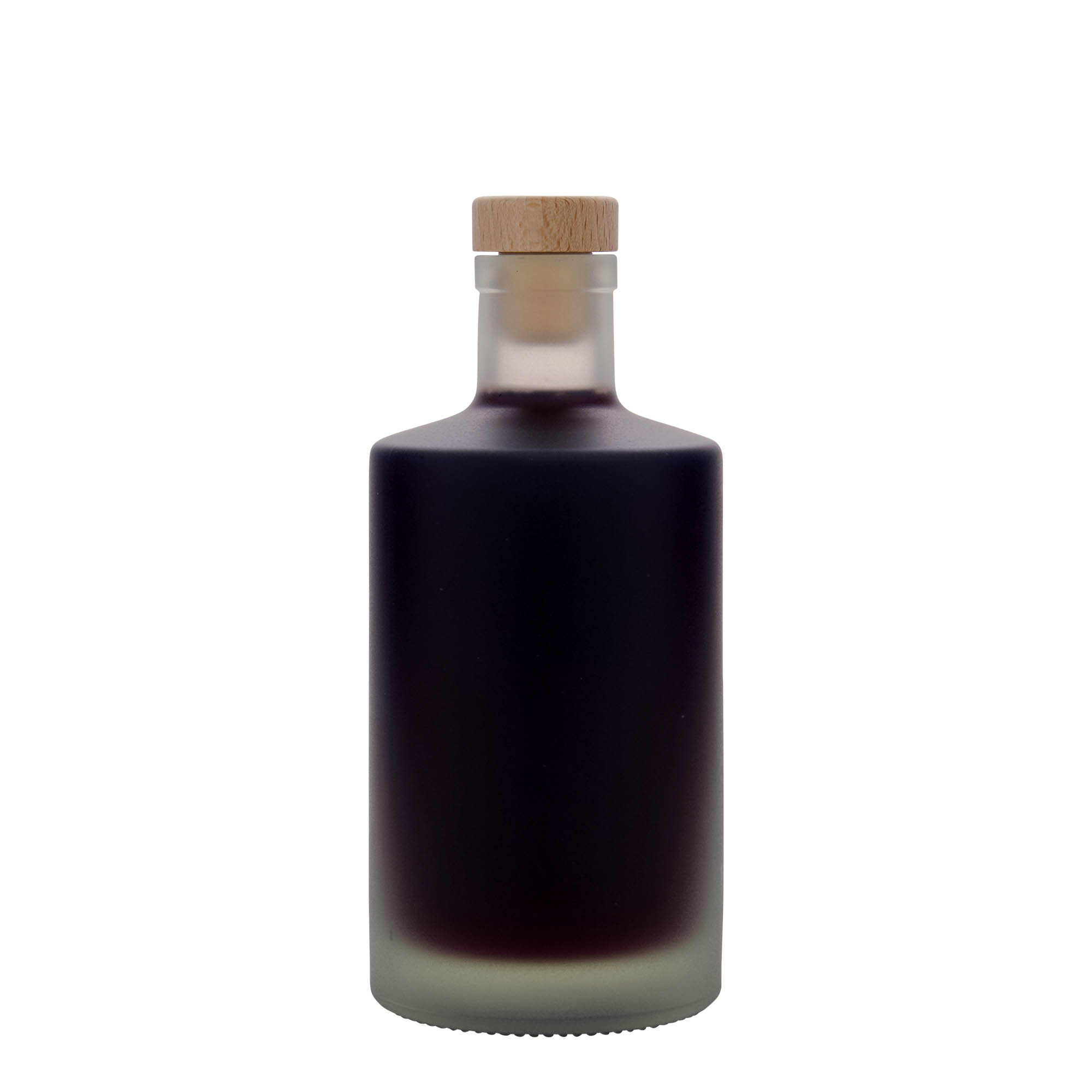 Γυάλινο μπουκάλι 'Caroline' 500 ml, εφέ του πάγου, στόμιο: φελλός