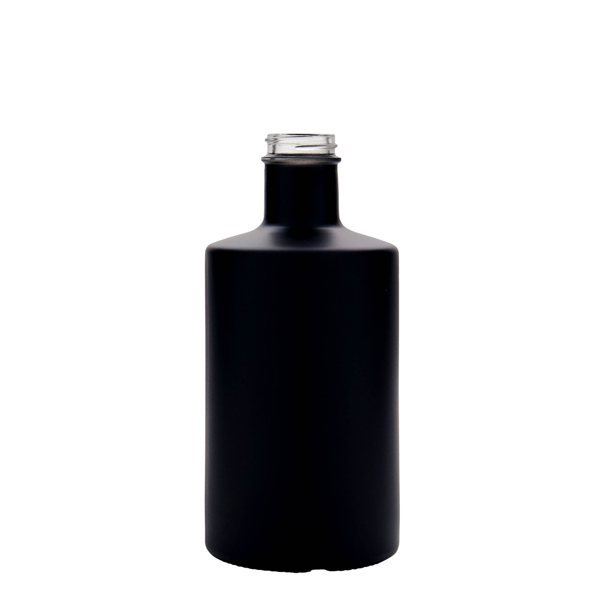 Γυάλινο μπουκάλι 'Caroline' 500 ml, μαύρο, στόμιο: GPI 33