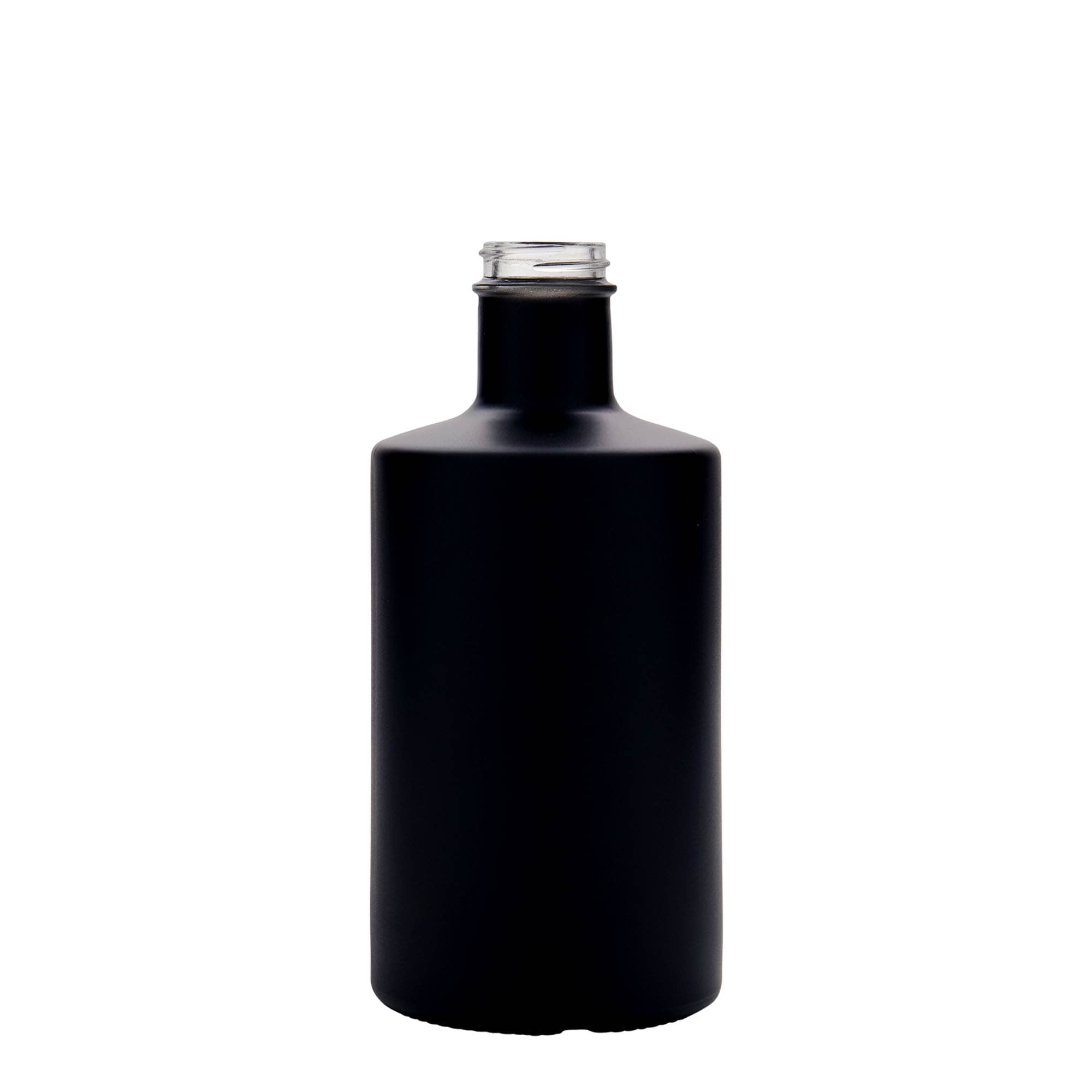Γυάλινο μπουκάλι 'Caroline' 500 ml, μαύρο, στόμιο: GPI 33