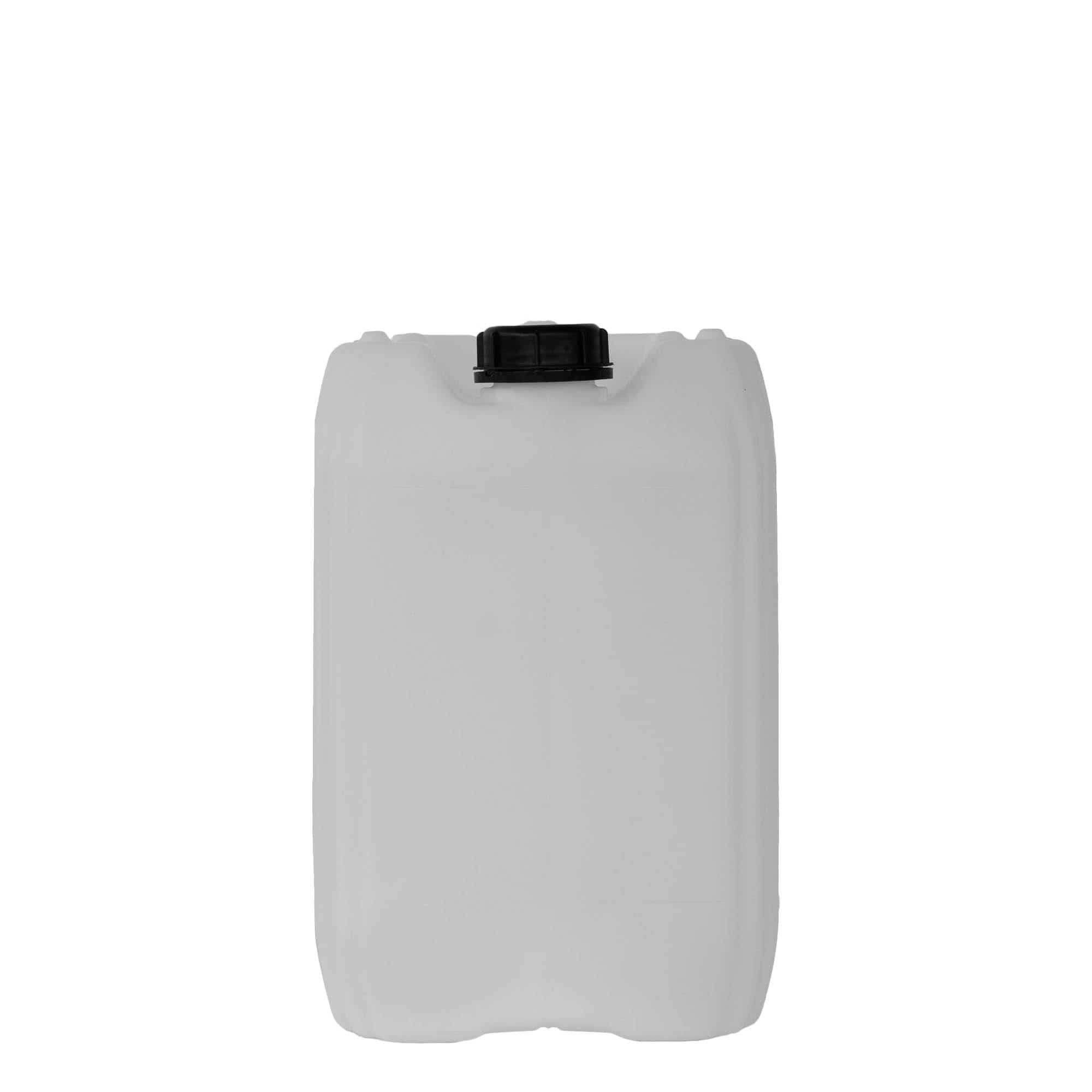 Μπιτόνι 20 l, ορθογώνιο, πλαστικό HDPE, φυσικό χρώμα, στόμιο: ND 60
