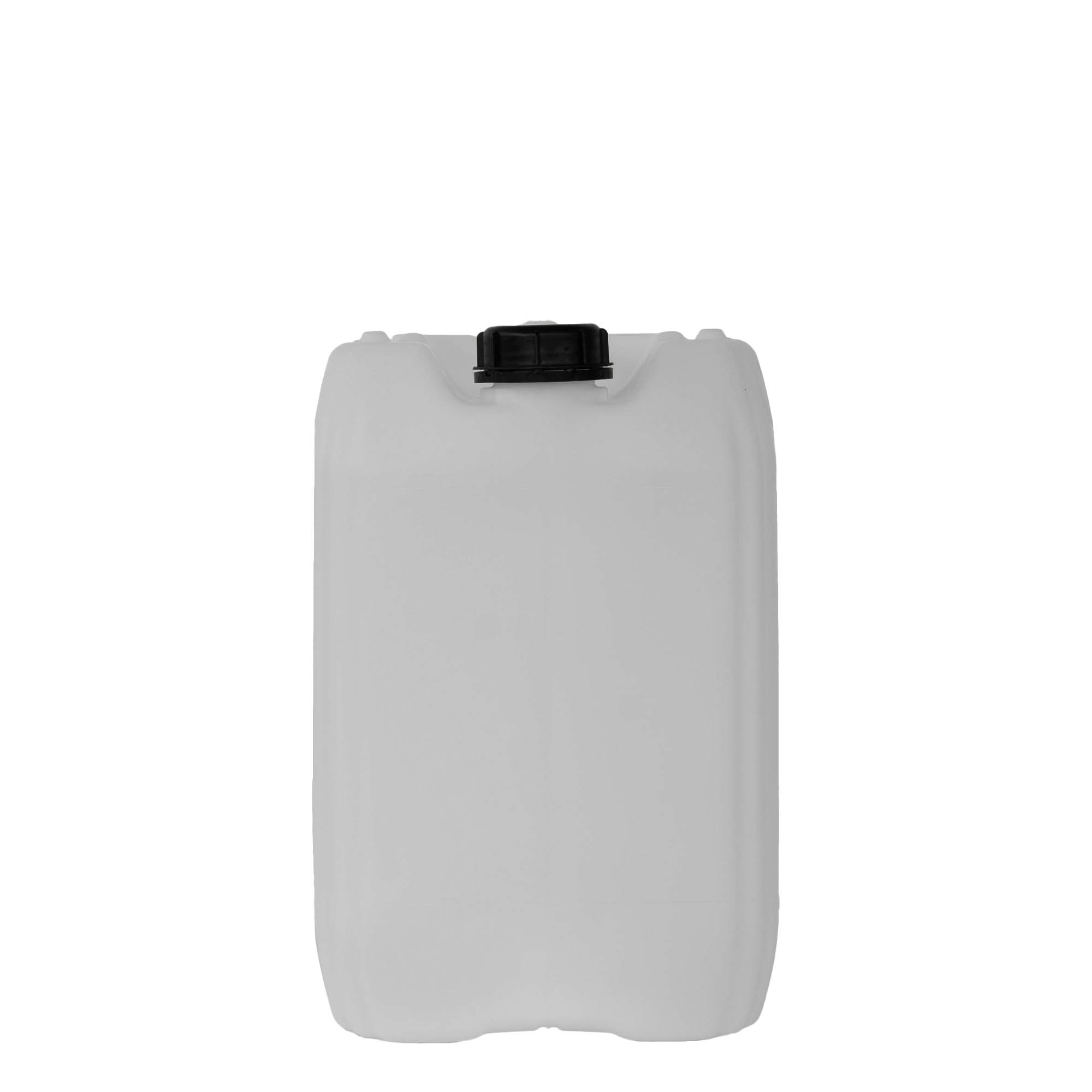 Μπιτόνι 20 l, ορθογώνιο, πλαστικό HDPE, φυσικό χρώμα, στόμιο: ND 60