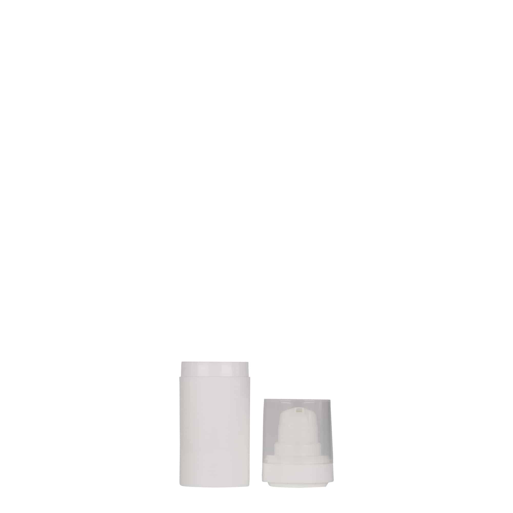 15 ml Airless διανομέας 'Micro', πλαστικό PP, λευκό