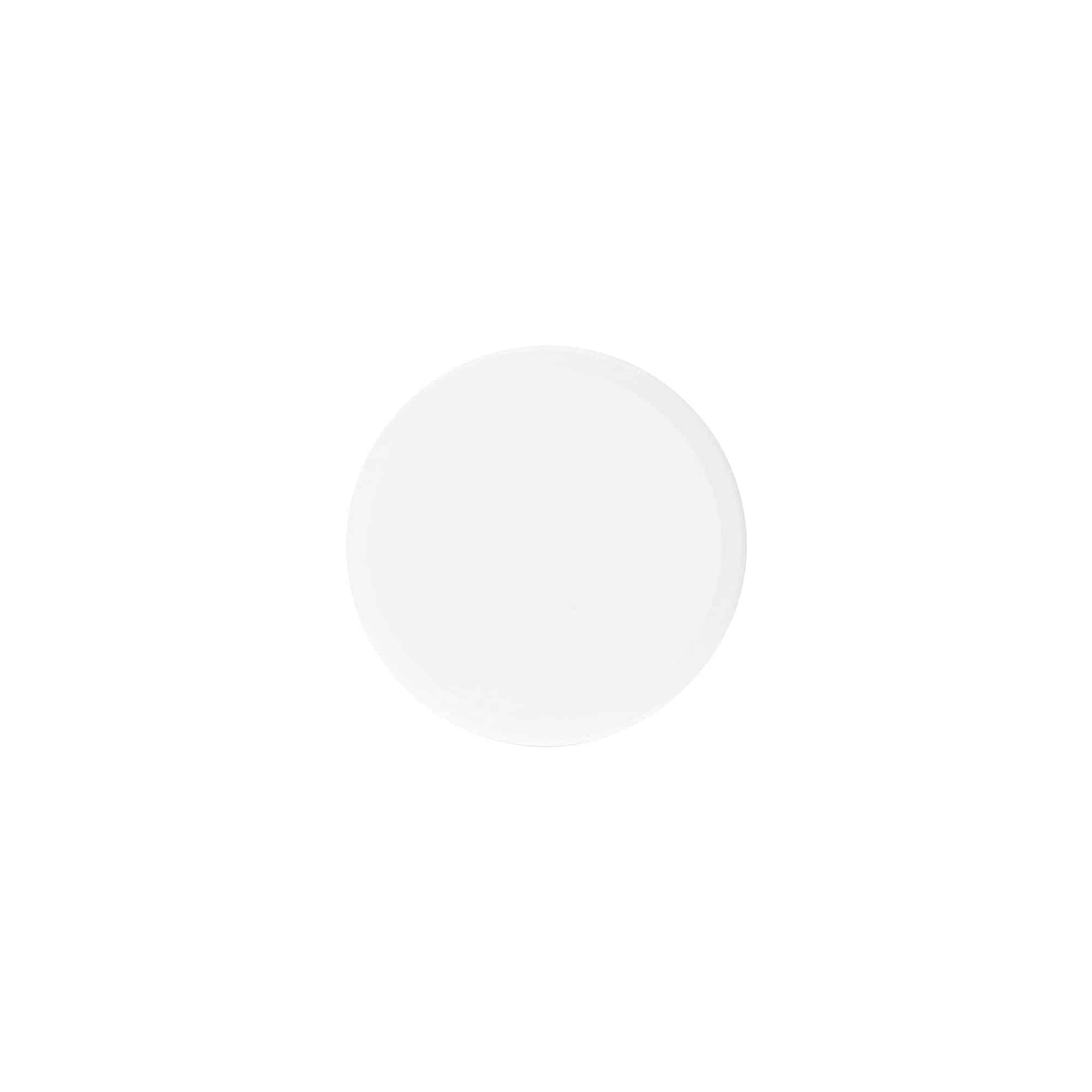 Βιδωτό πώμα 'White Line' 60ml, πλαστικό PP, λευκό