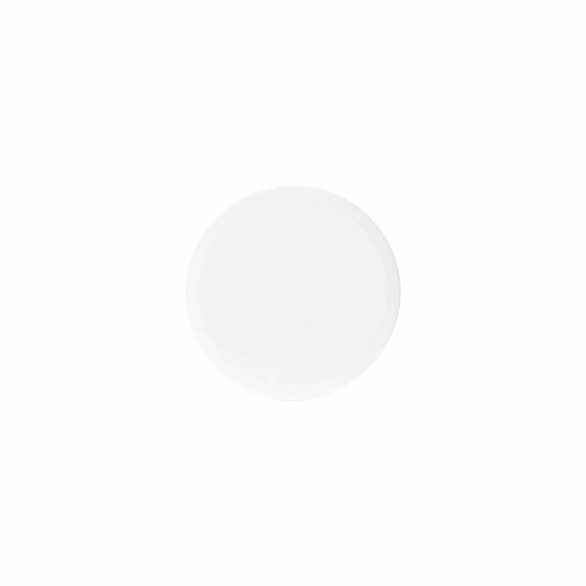 Βιδωτό καπάκι 'White Line' 60ml, πλαστικό PP, λευκό