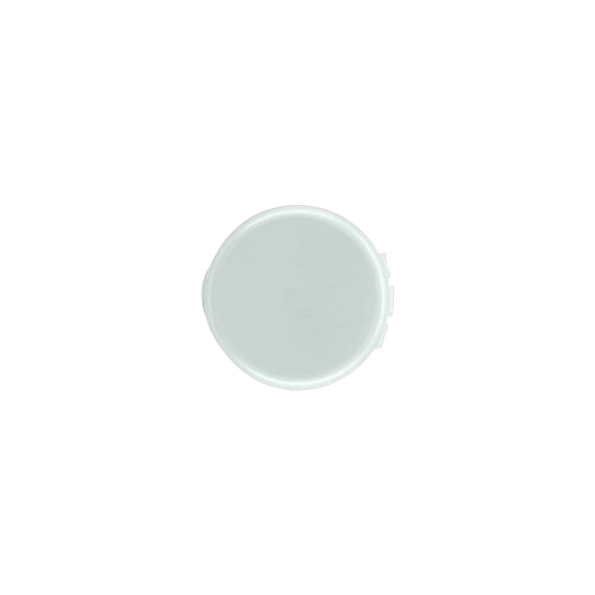 Βιδωτό πώμα με άνοιγμα flip top, πλαστικό PP, ασημί, για στόμιο: GPI 24/410