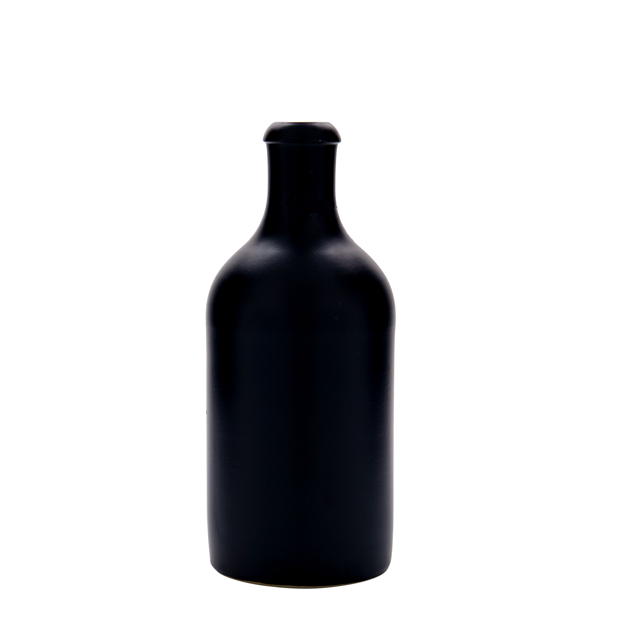 Κεραμικό μπουκάλι 500 ml, κεραμικό, μαύρο, στόμιο: φελλός Κεραμικό μπουκάλι 500 ml, κεραμικό, μαύρο, στόμιο: φελλός