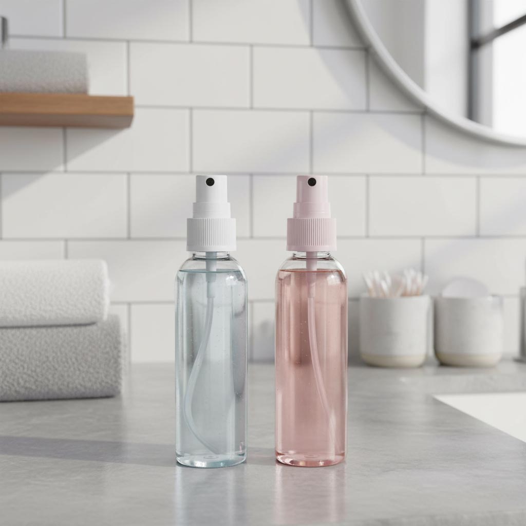 Βιδωτό πώμα με εξάρτημα ψεκασμού, πλαστικό PP, μαύρο, για στόμιο: GPI 24/410