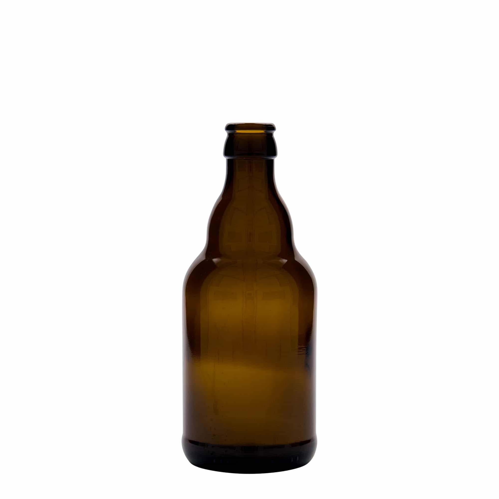 Μπουκάλι μπύρας 'Steinie' 330 ml, γυάλινο, καφέ, στόμιο: μεταλλική τάπα