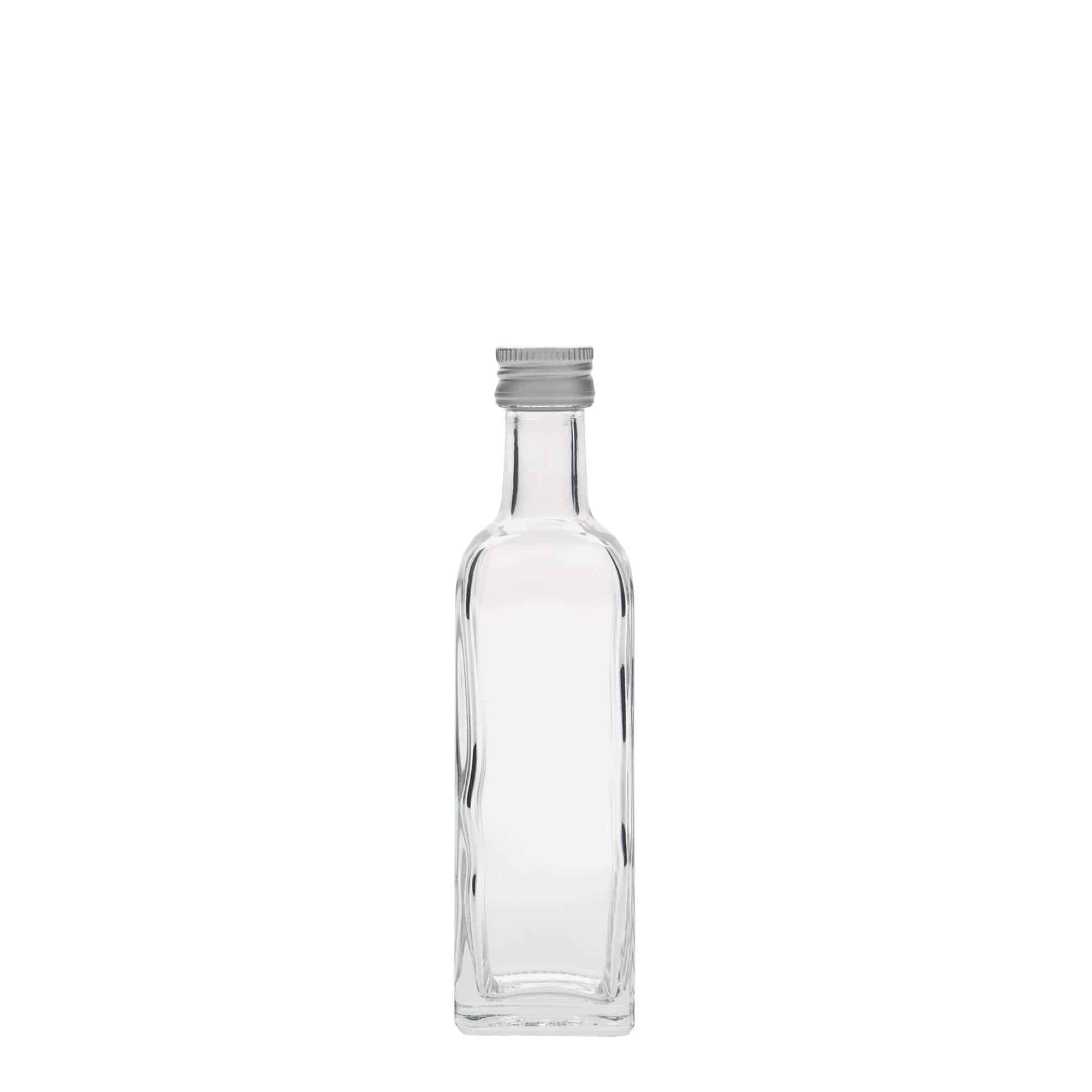 Γυάλινο μπουκάλι 'Marasca' 60 ml, τετράγωνο, στόμιο: PP 18