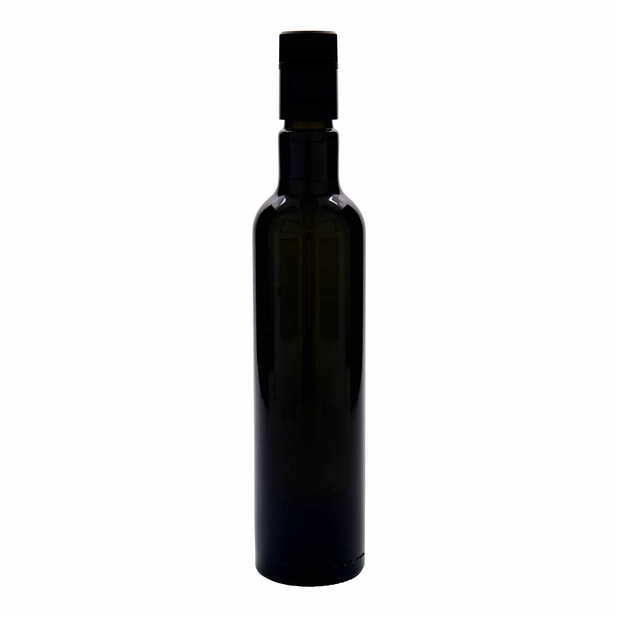 Μπουκάλι για ξίδι/λάδι 'Willy New' 500 ml, γυάλινο, πράσινο αντικέ, στόμιο: DOP