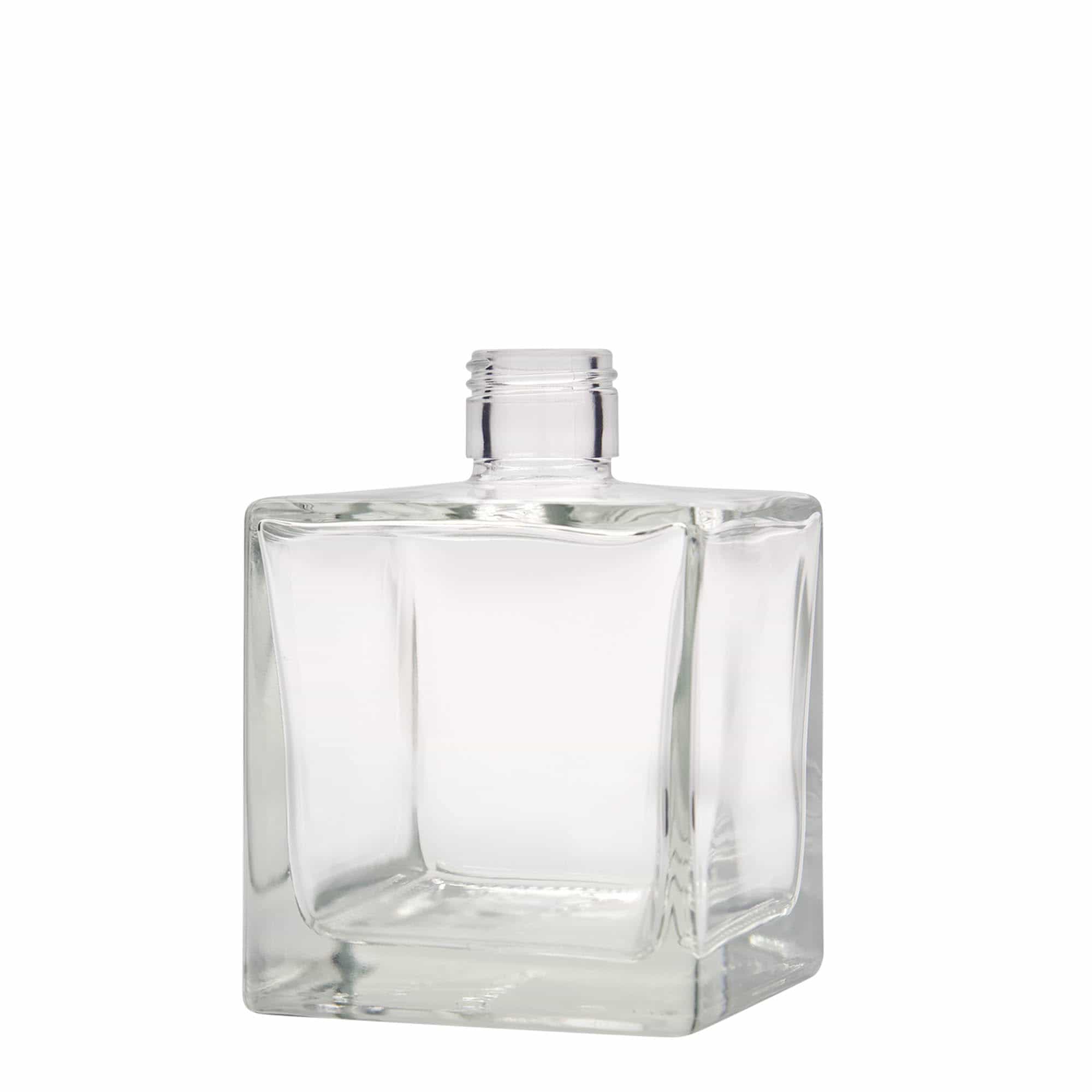 Γυάλινο μπουκάλι 'Cube' 500 ml, τετράγωνο, στόμιο: PP 28