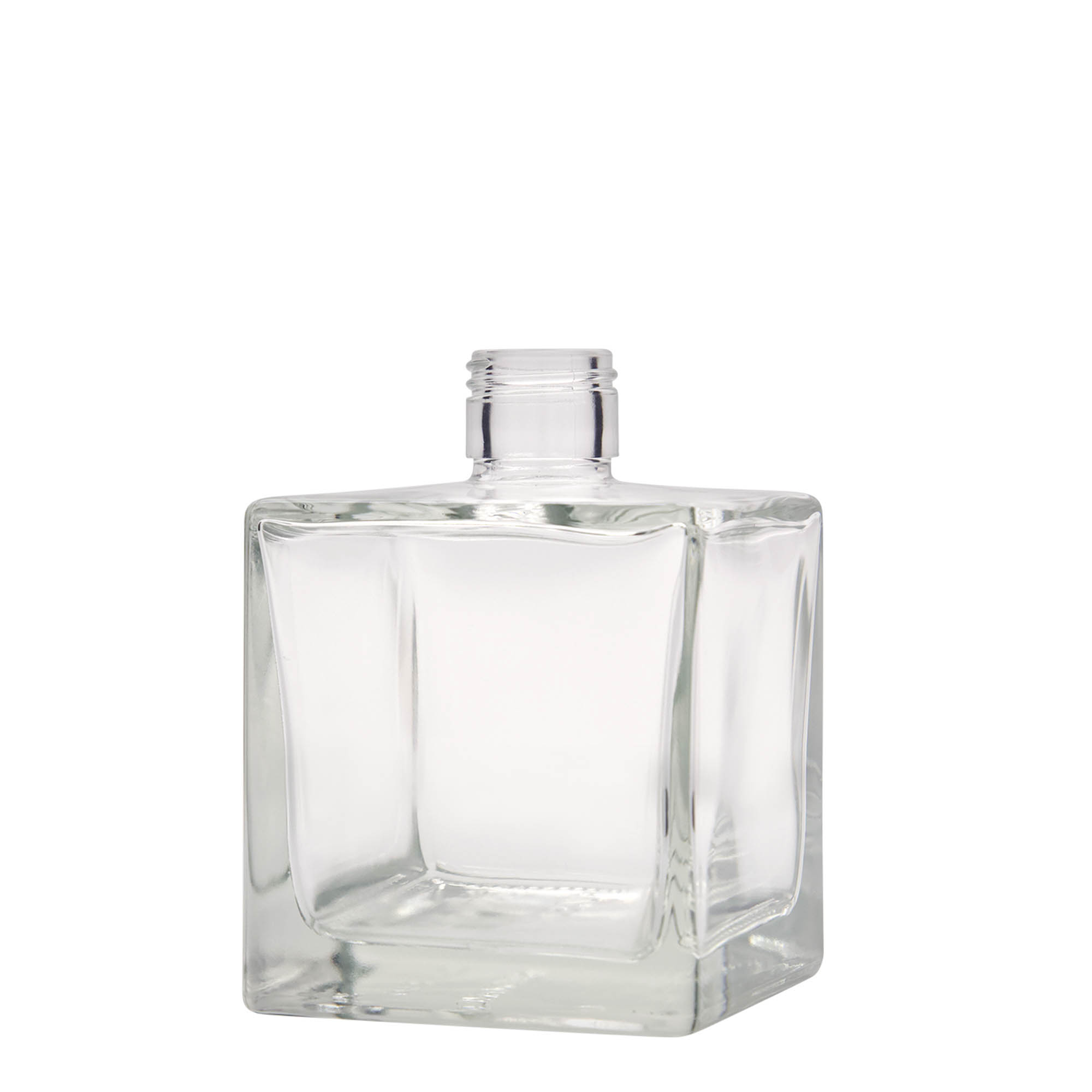 Γυάλινο μπουκάλι 'Cube' 500 ml, τετράγωνο, στόμιο: PP 28