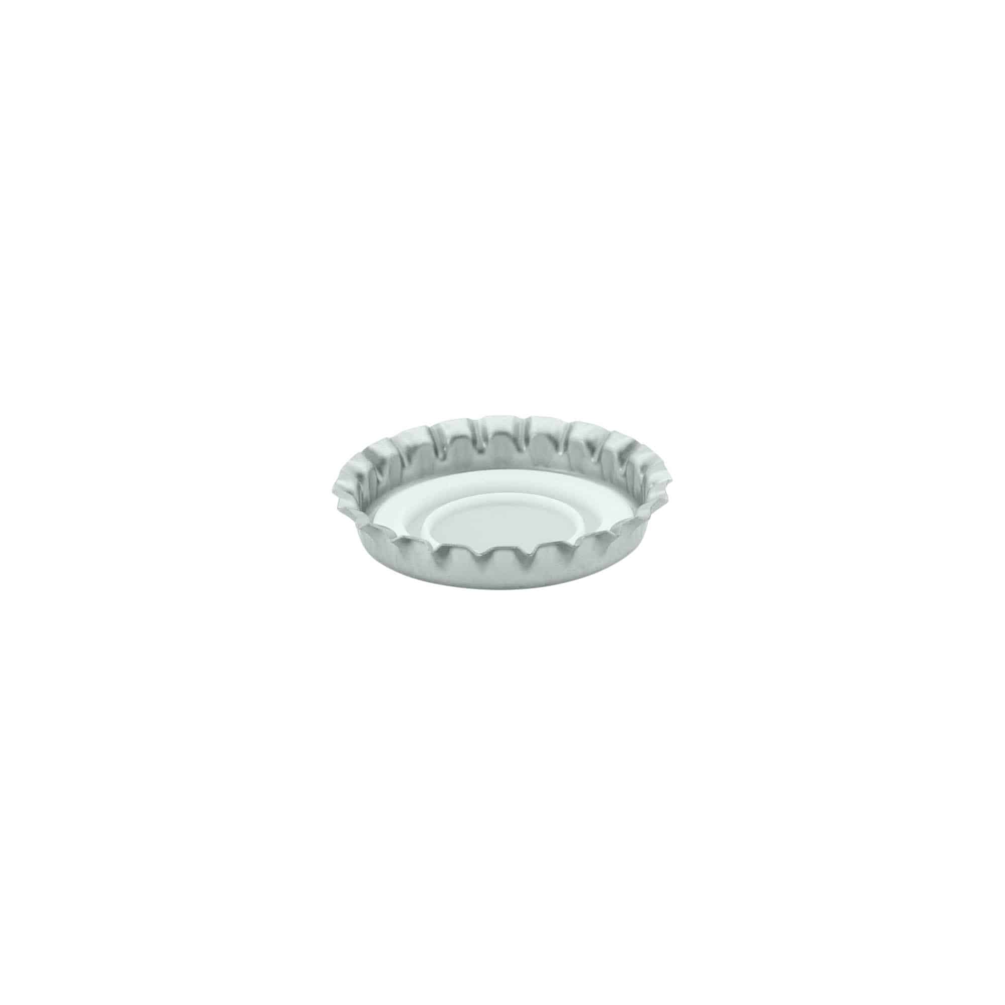 Μεταλλική τάπα 29 mm, μεταλλική, ασημί