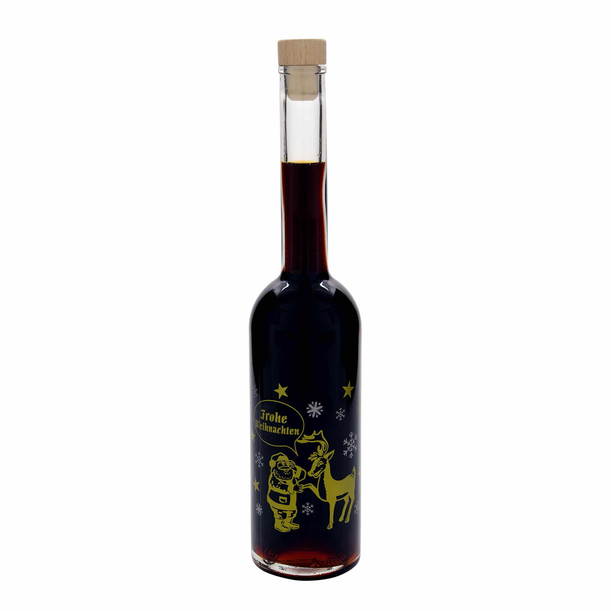 Γυάλινο μπουκάλι 'Opera' 500 ml, σχέδιο: πυροτεχνήματα, στόμιο: φελλός