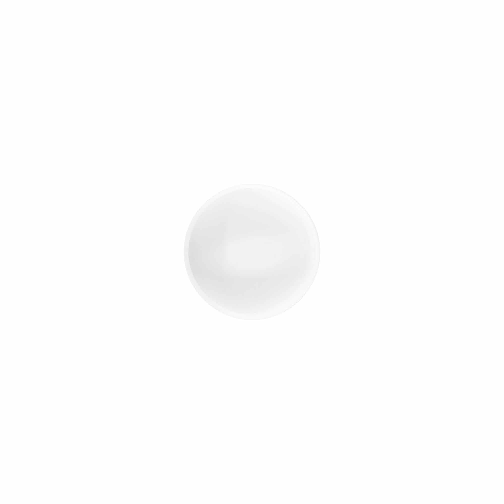 Βιδωτό καπάκι 'White Line' 12ml, πλαστικό PP, λευκό