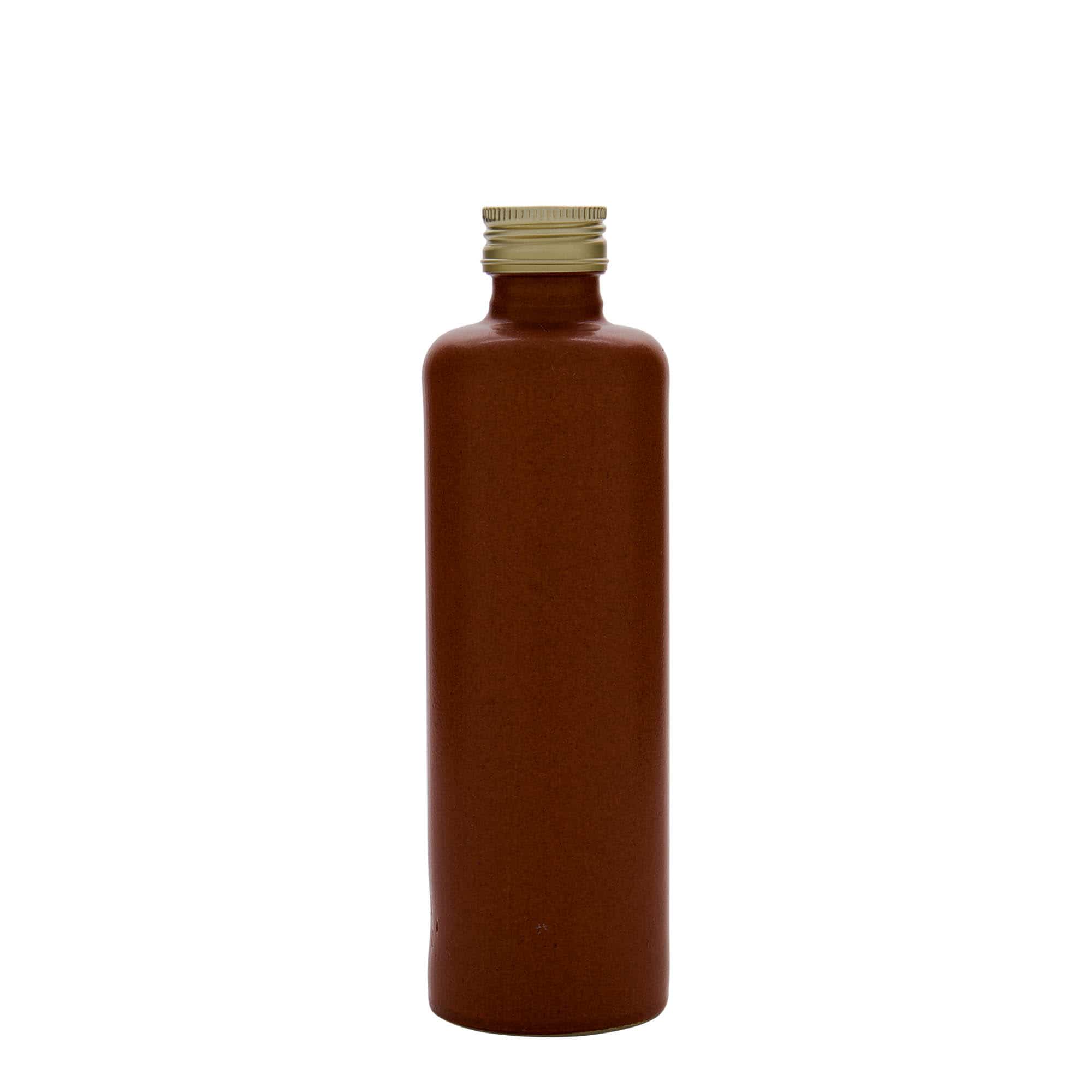 Κεραμικό μπουκάλι 350 ml, κεραμικό, κόκκινο-καφέ, στόμιο: PP 31,5
