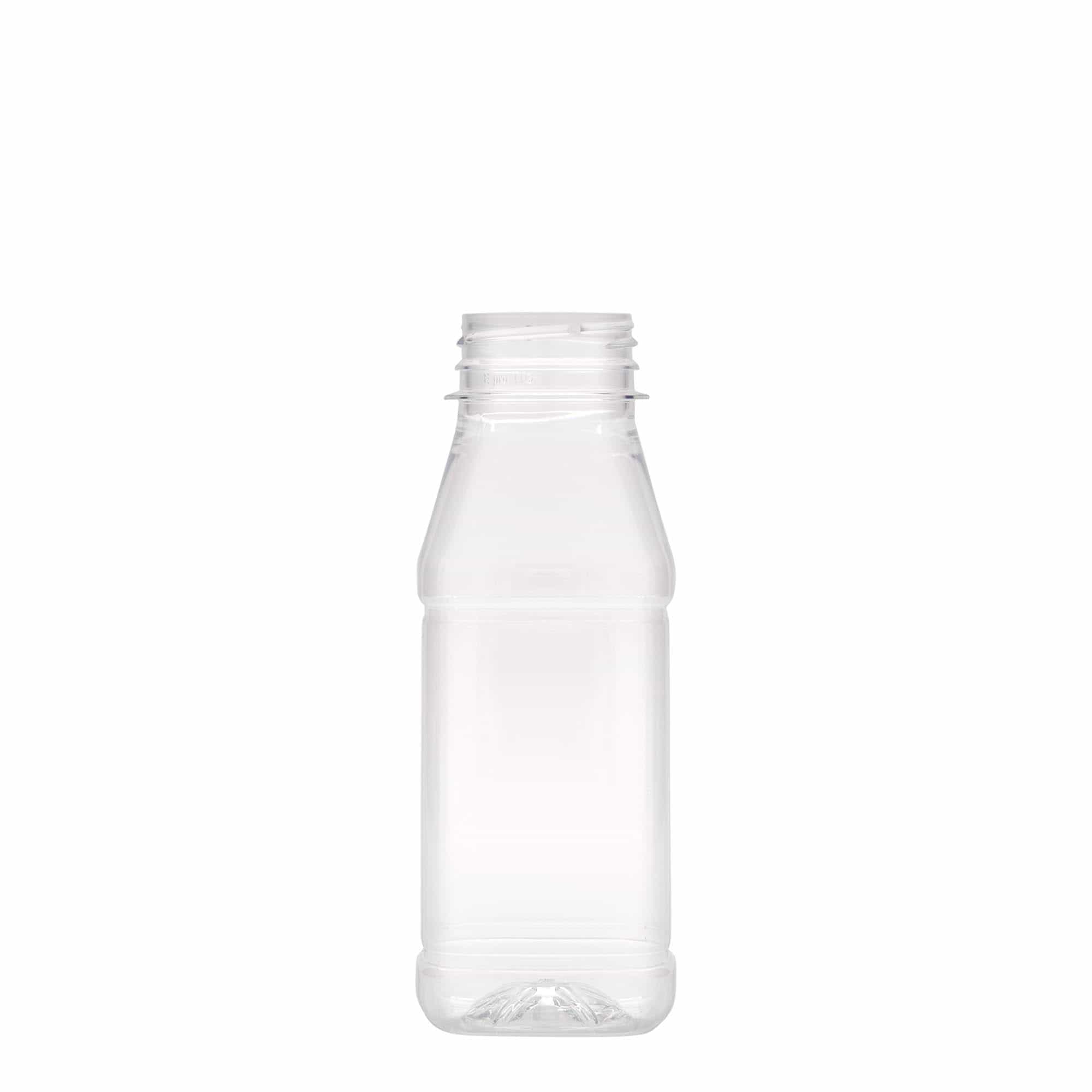 Μπουκάλι PET 'Milk and Juice Carré' 250 ml, τετράγωνο, πλαστικό, στόμιο: 38 mm