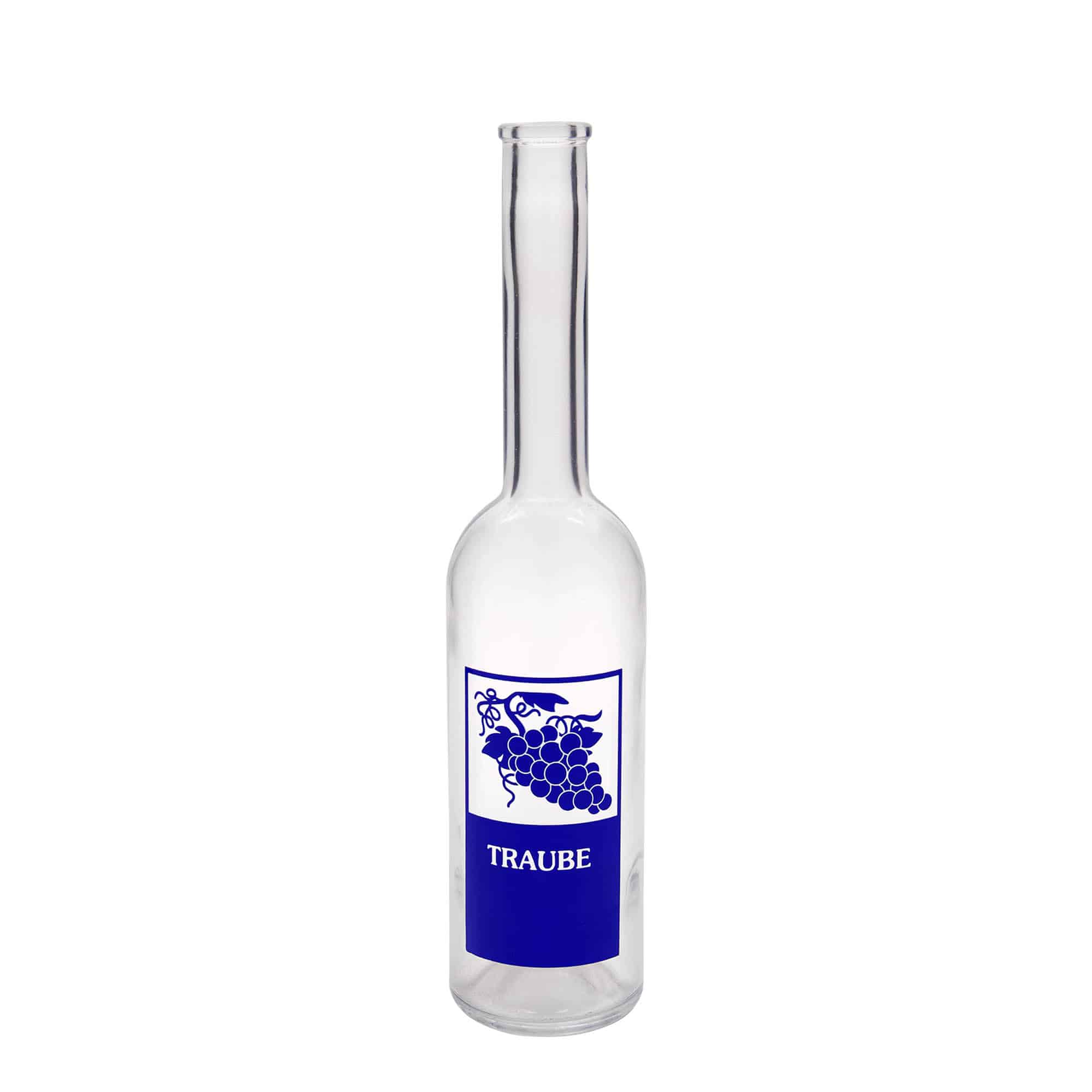 Γυάλινο μπουκάλι 'Opera' 500 ml, σχέδιο: σταφύλια, στόμιο: φελλός